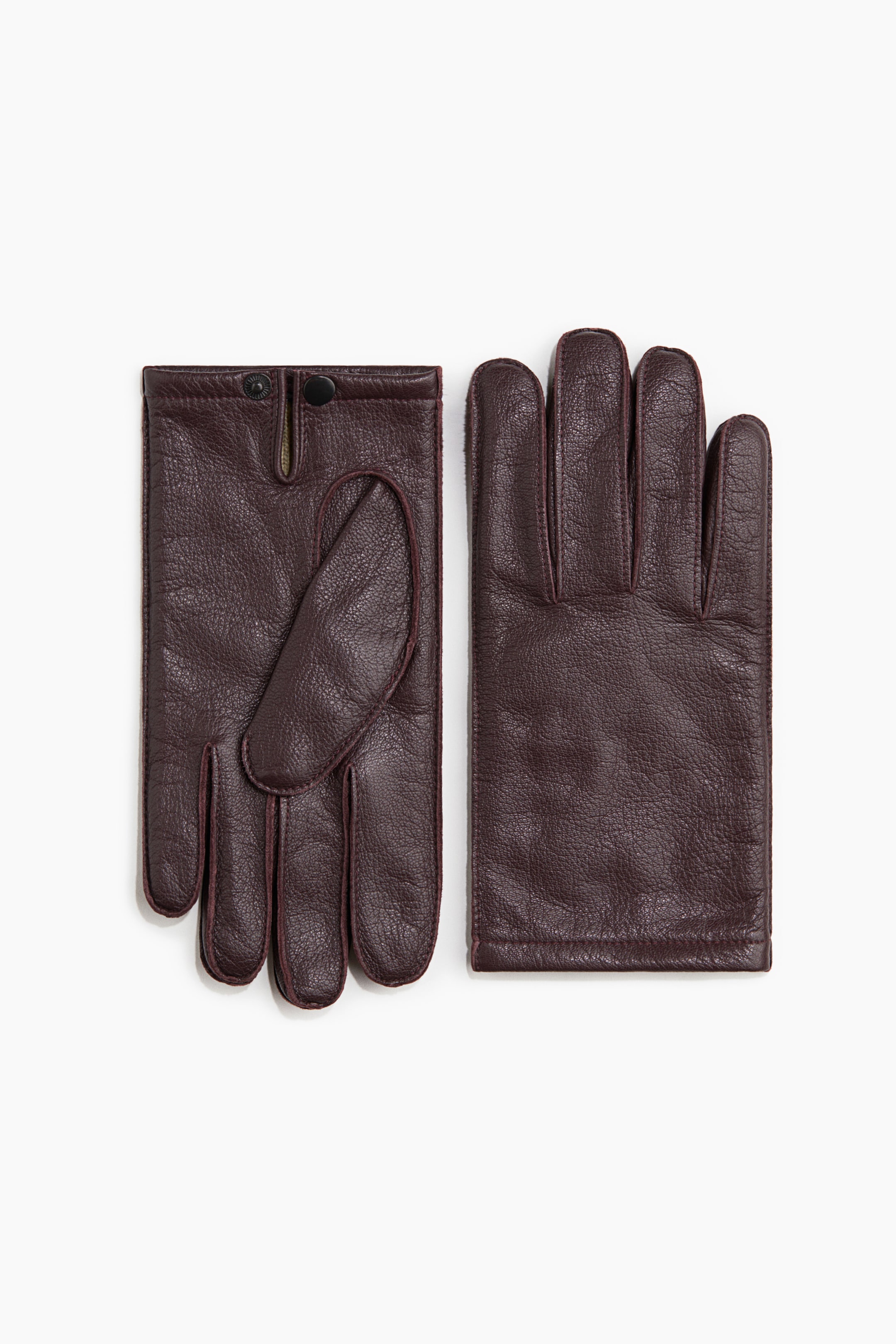 Nagyobb kép megtekintése: Bőrkesztyű - Burgundy - FÉRFI | H&M HU 1