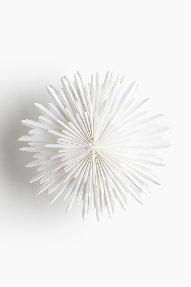 Paper lampshade - White/Star/Dusty beige - 1