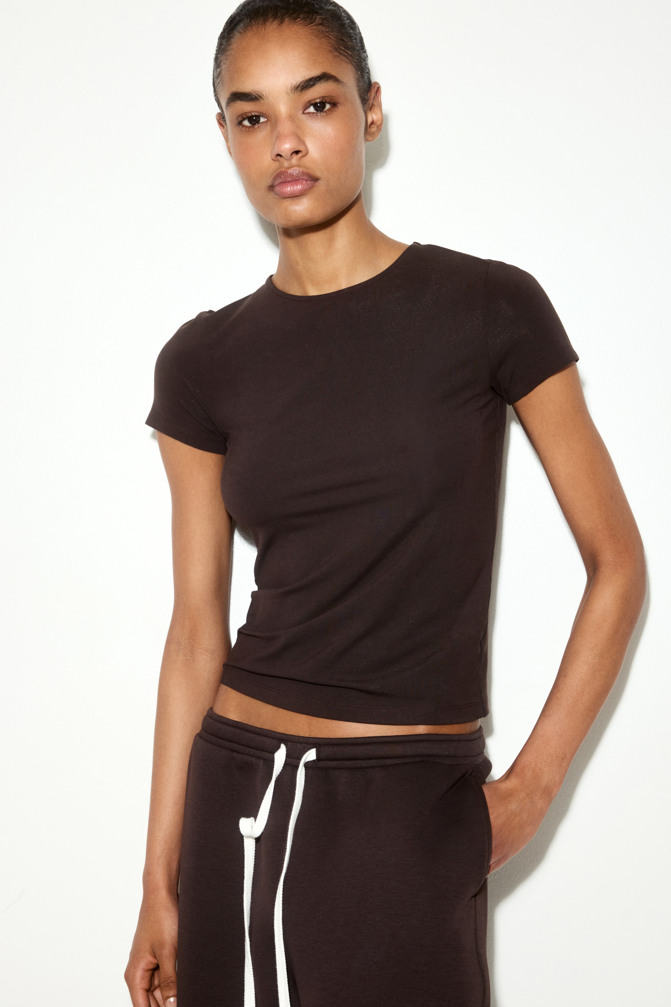 Fitted Viscose T-Shirt