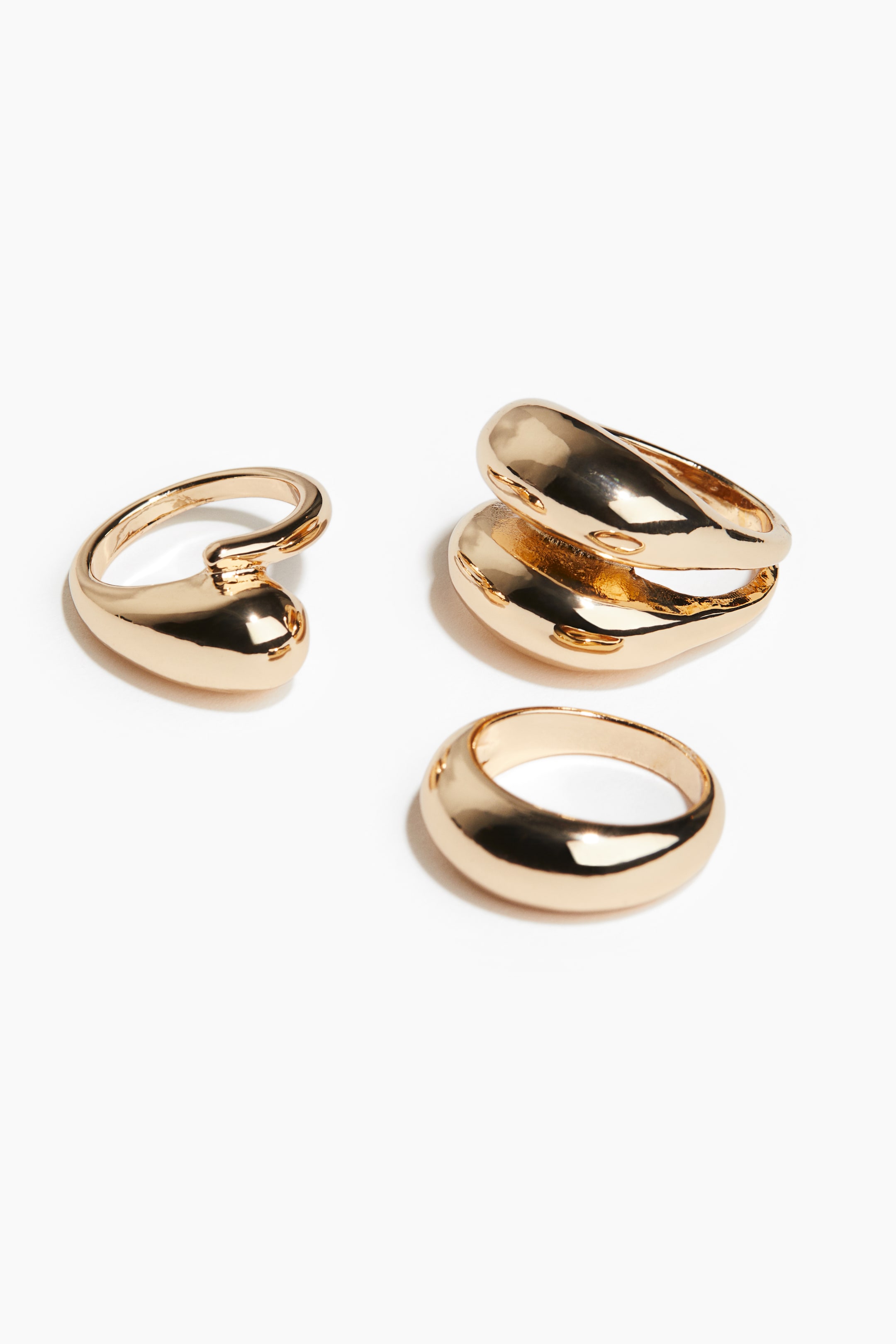 3-Pack Chunky Rings