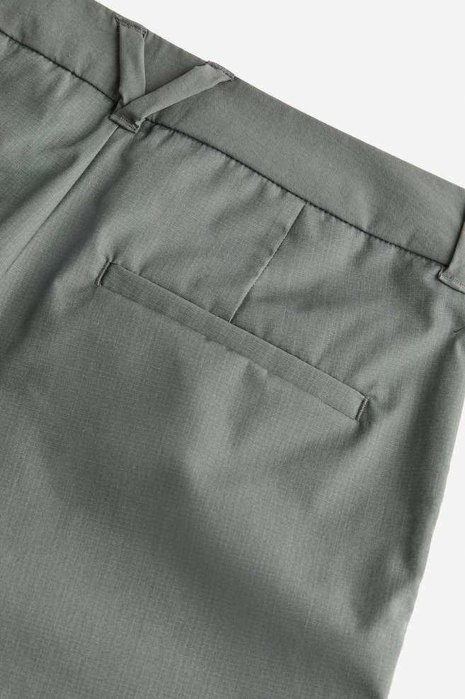 Water-repellent outdoor trousers - Dark khaki green/Black - 9