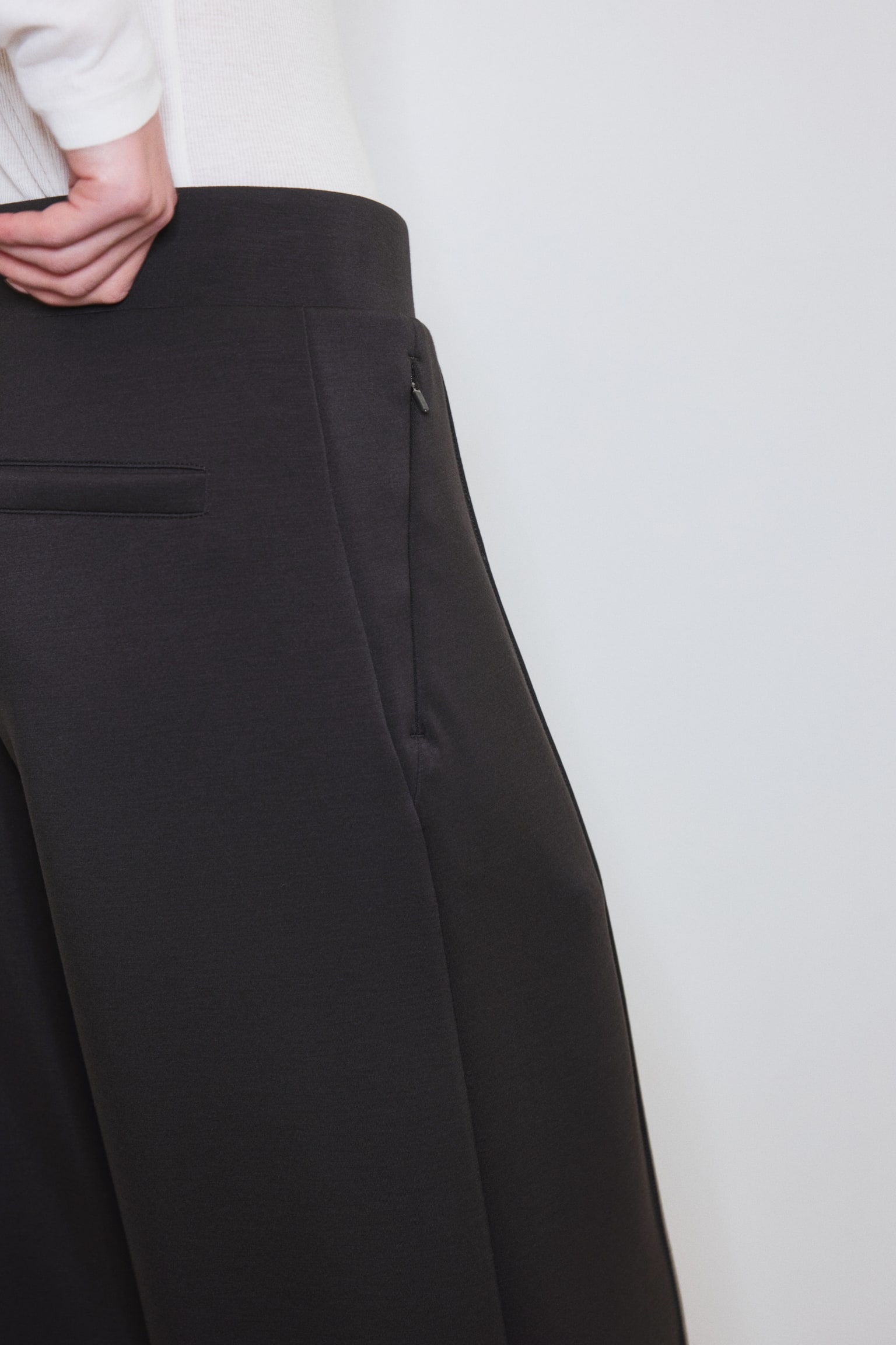 Cooling Relaxed Fit Wide trousers - Dark brown/Black/Light brown - 5