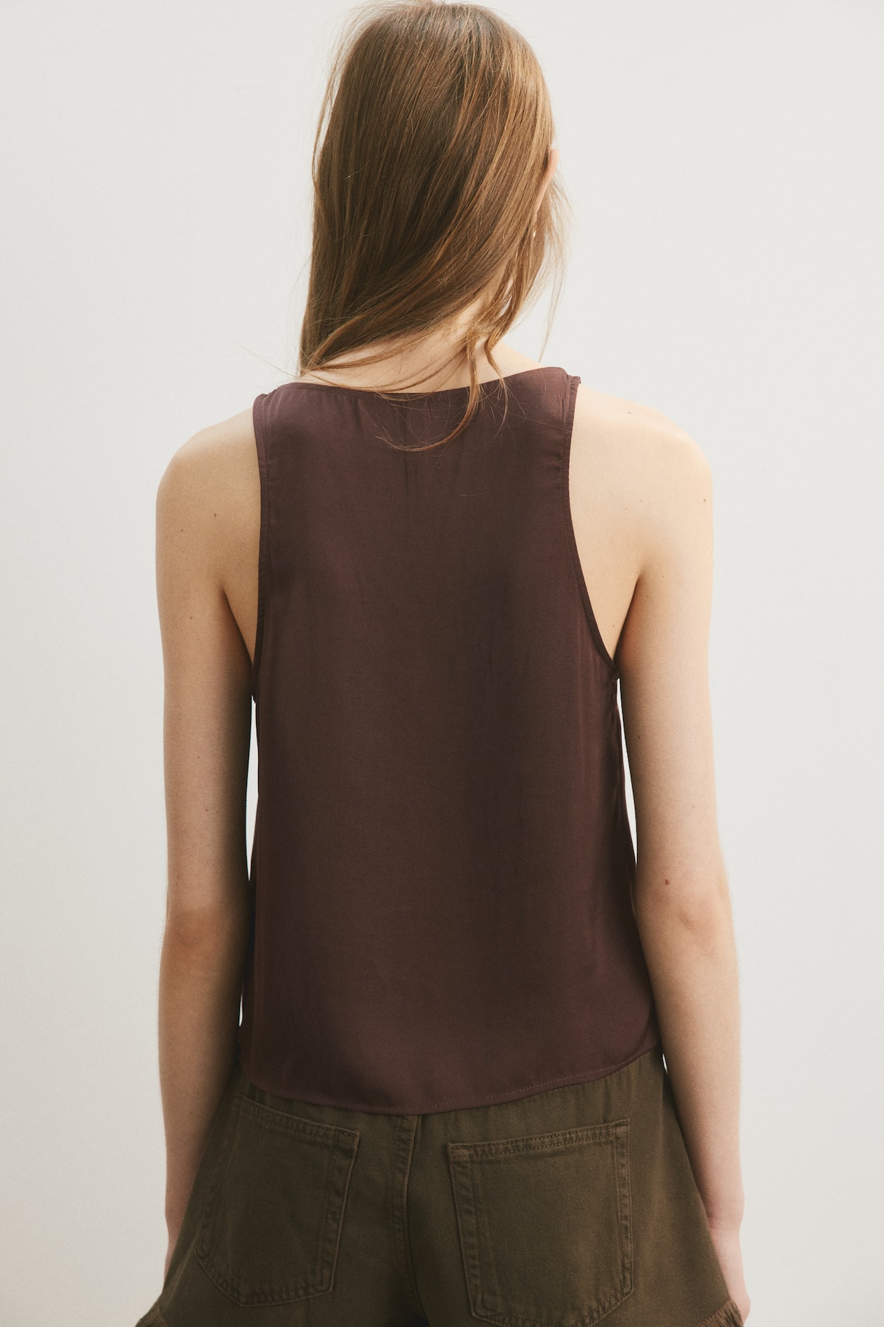 Scoop-Neck Chiffon Top - image 2