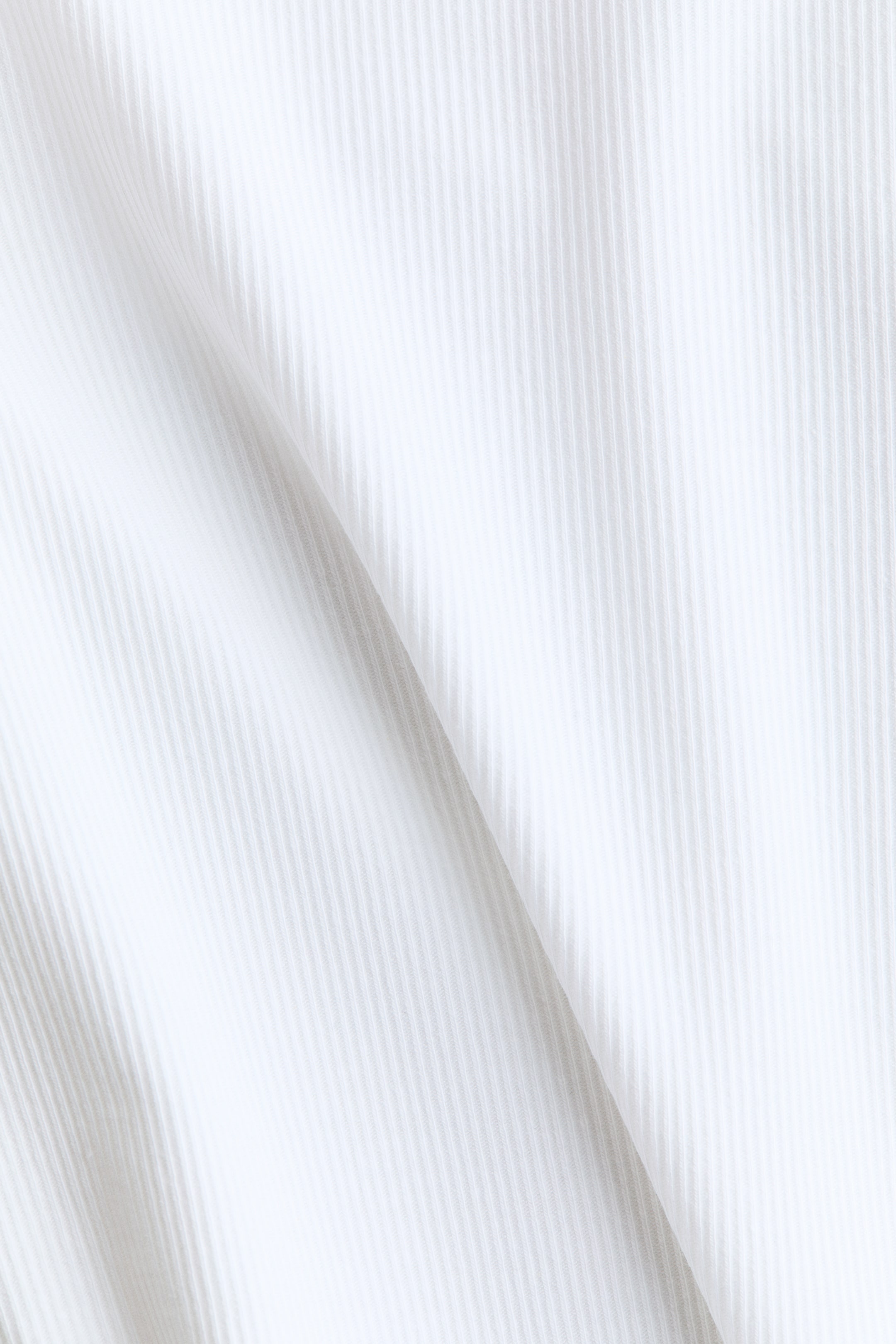 Long-Sleeved Ribbed Top