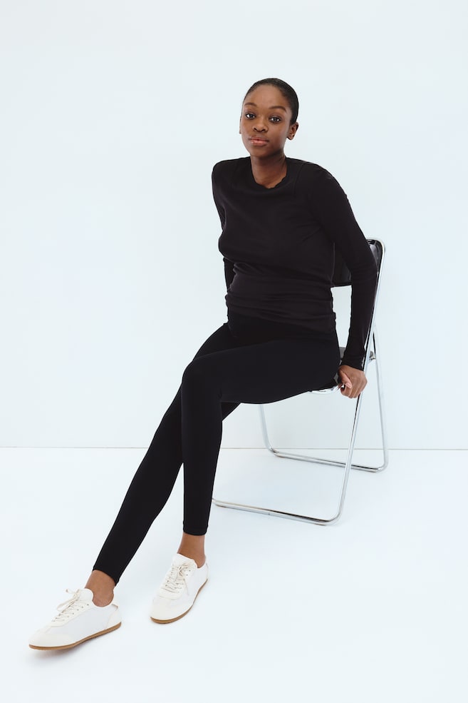 MAMA Seamless leggings - Black - 6
