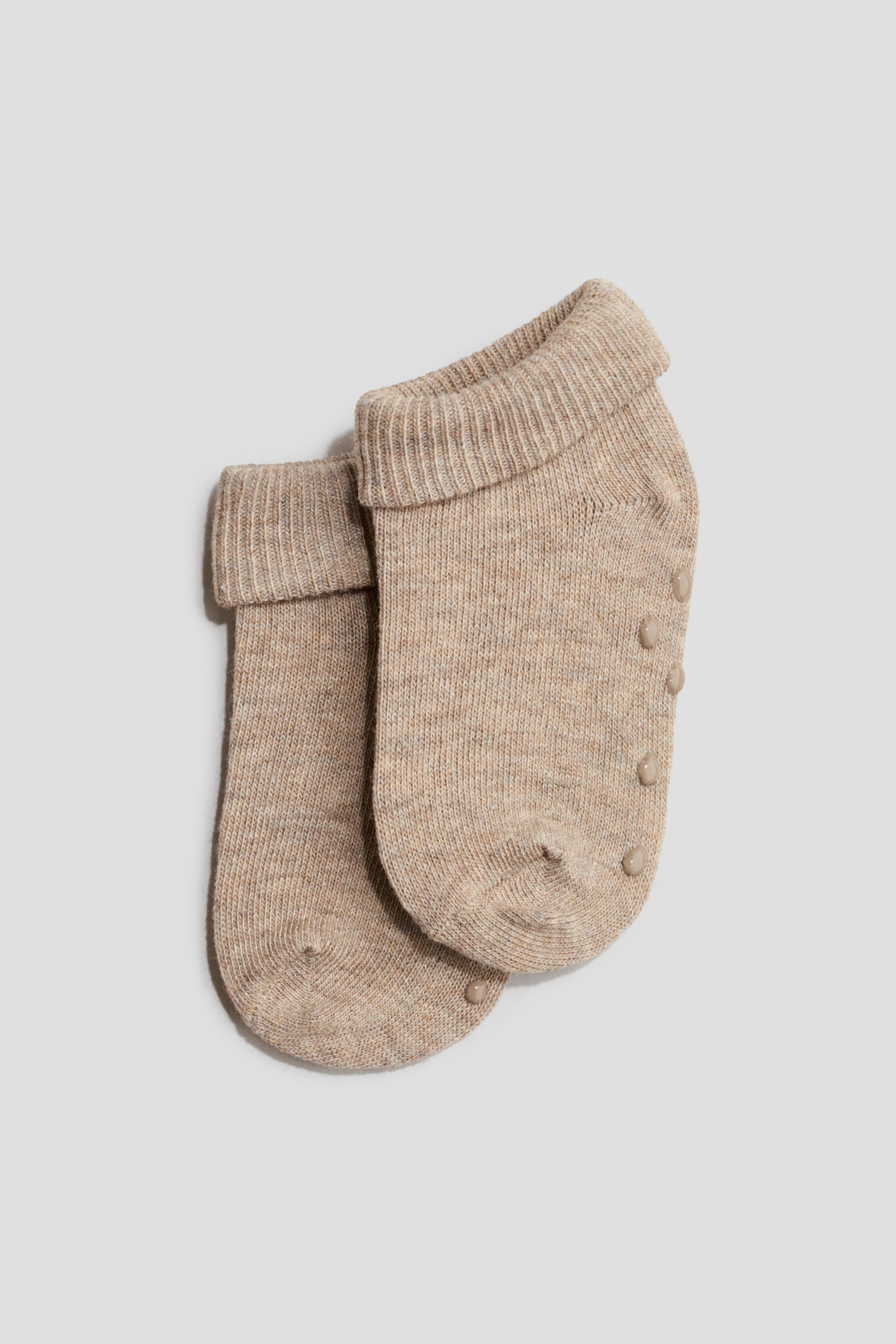 Xem ảnh lớn hơn: Bộ 3 đôi tất chống trượt - Beige marl/White - Kids | H&M VN 2