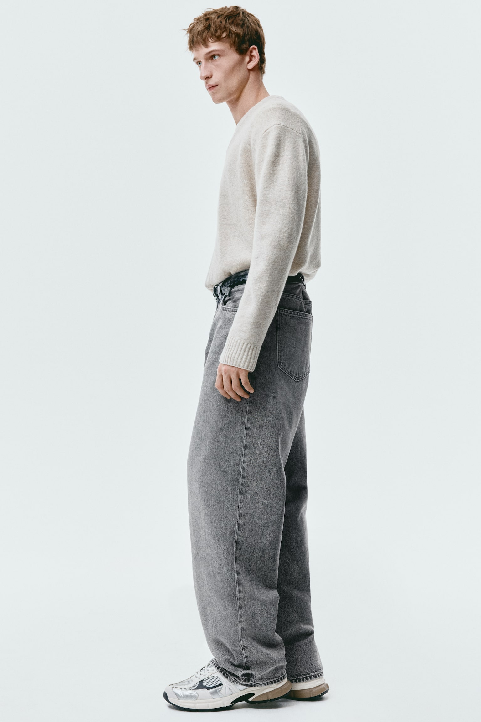 Baggy Jeans - אפור ג'ינס/שחור/כחול ג'ינס כהה/כחול ג'ינס/Denim blue - 7