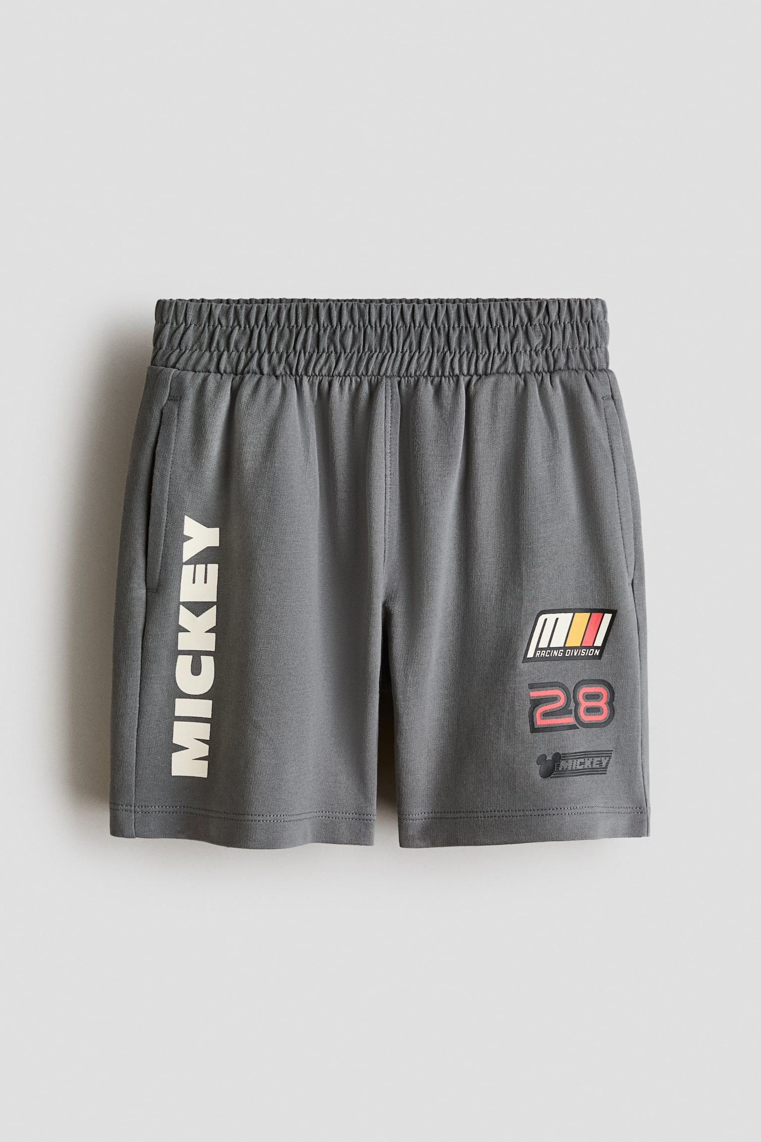 プリントデザイン スウェットショートパンツ - グレー／ミッキーマウス/ブラック／ミッキーマウス/ブラック／トイ・ストーリー/ライトベージュ／トイ・ストーリー/ダークブルー／トイ・ストーリー - 1