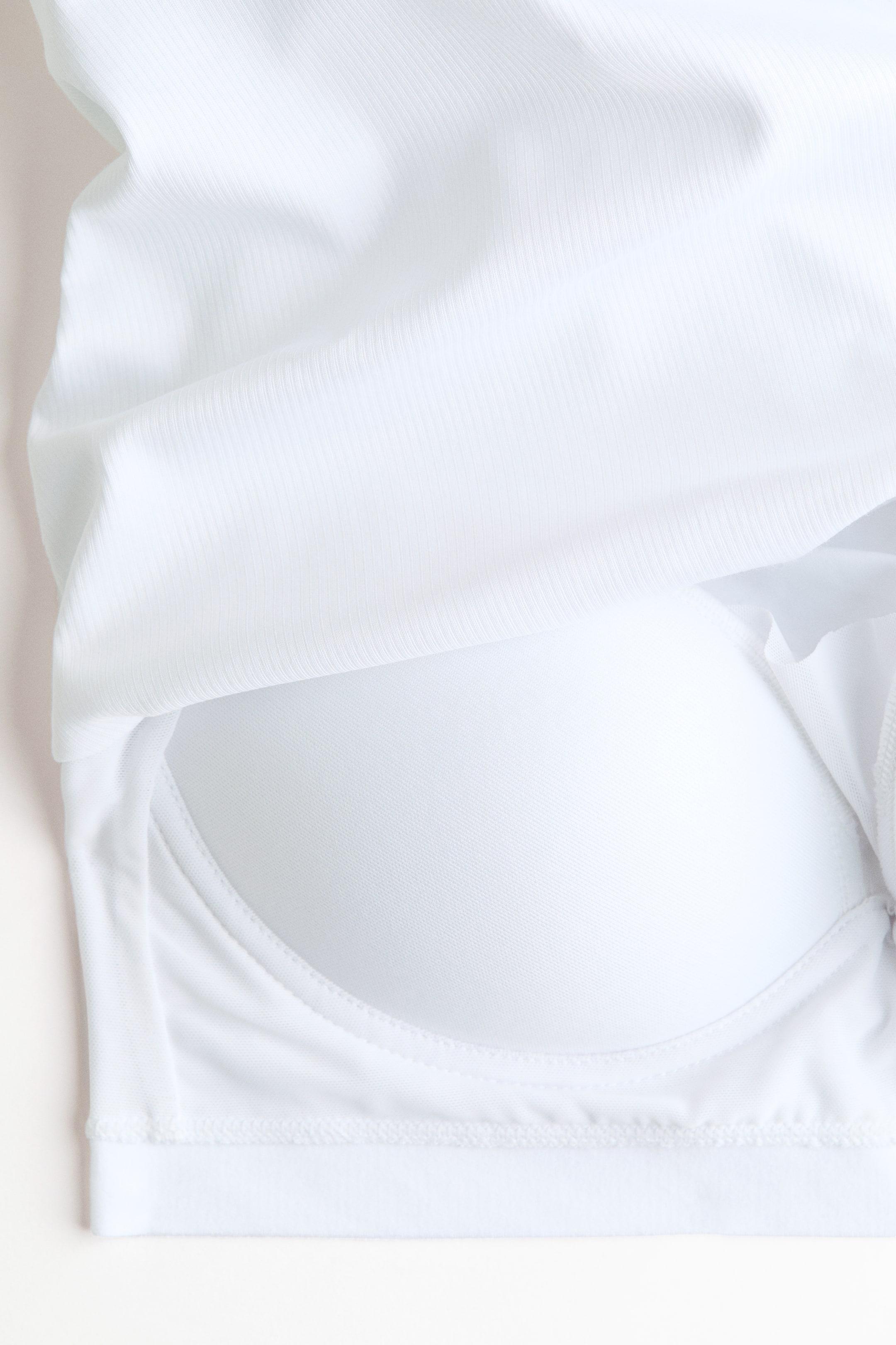 Cooling Slim-Fit Ribbed Shelf-Bra Tank Top