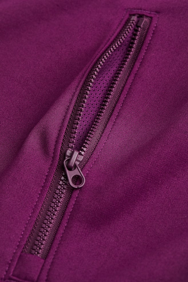 Fast-drying track jacket - Plum purple/Dark blue - 5