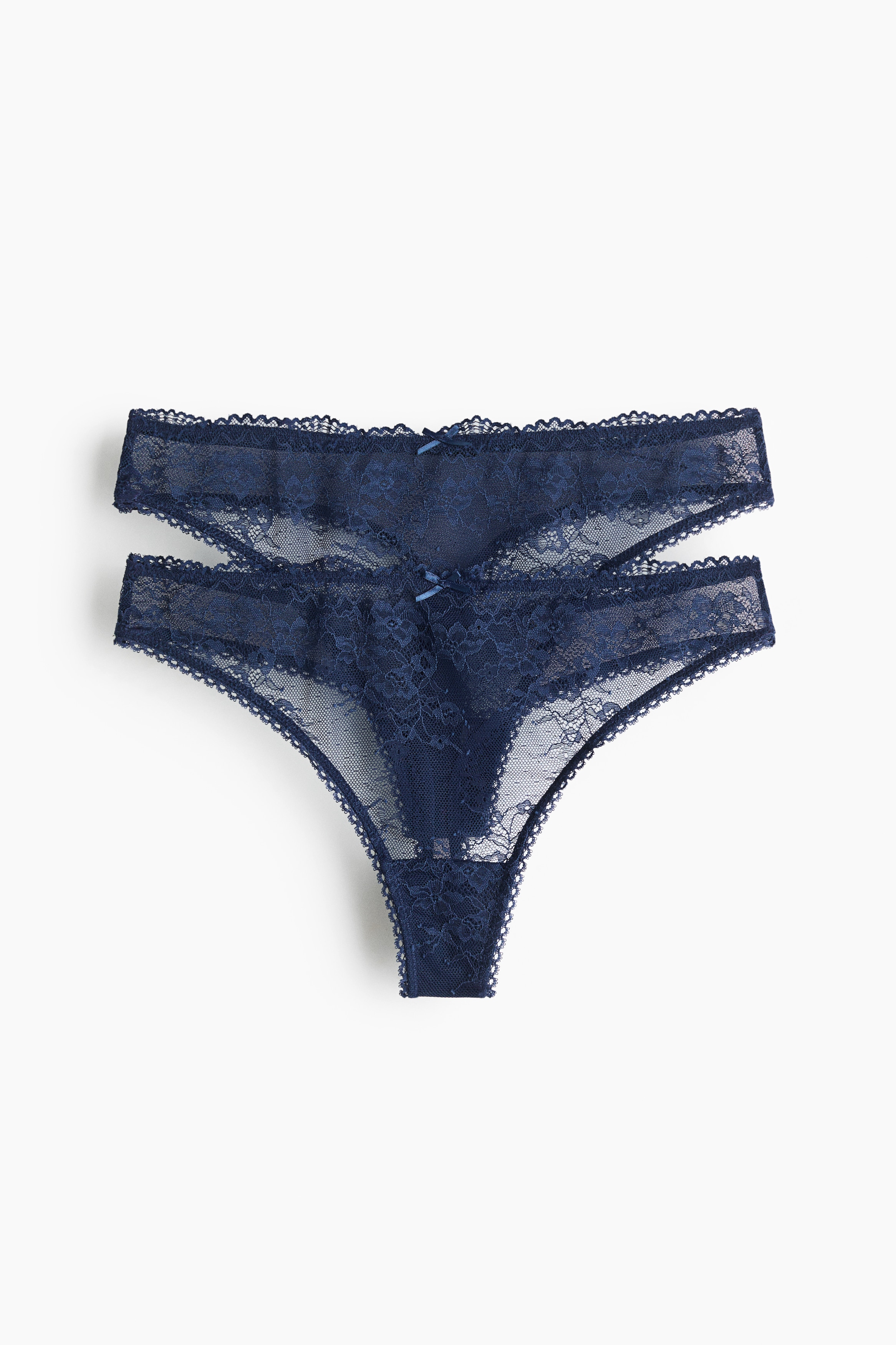 2-pack lace thong briefs