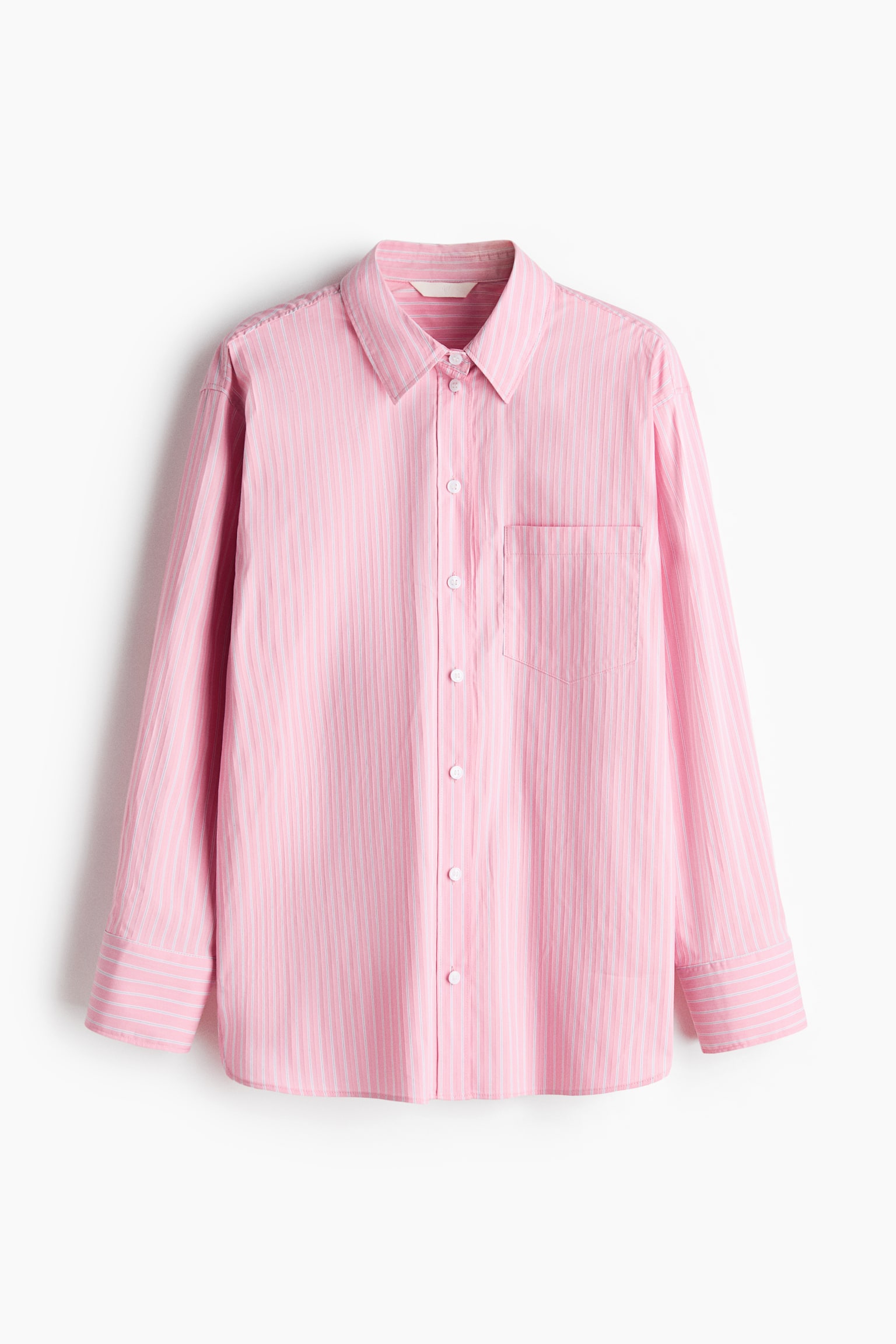 Oversized Shirt - Pink/striped/Light blue/striped