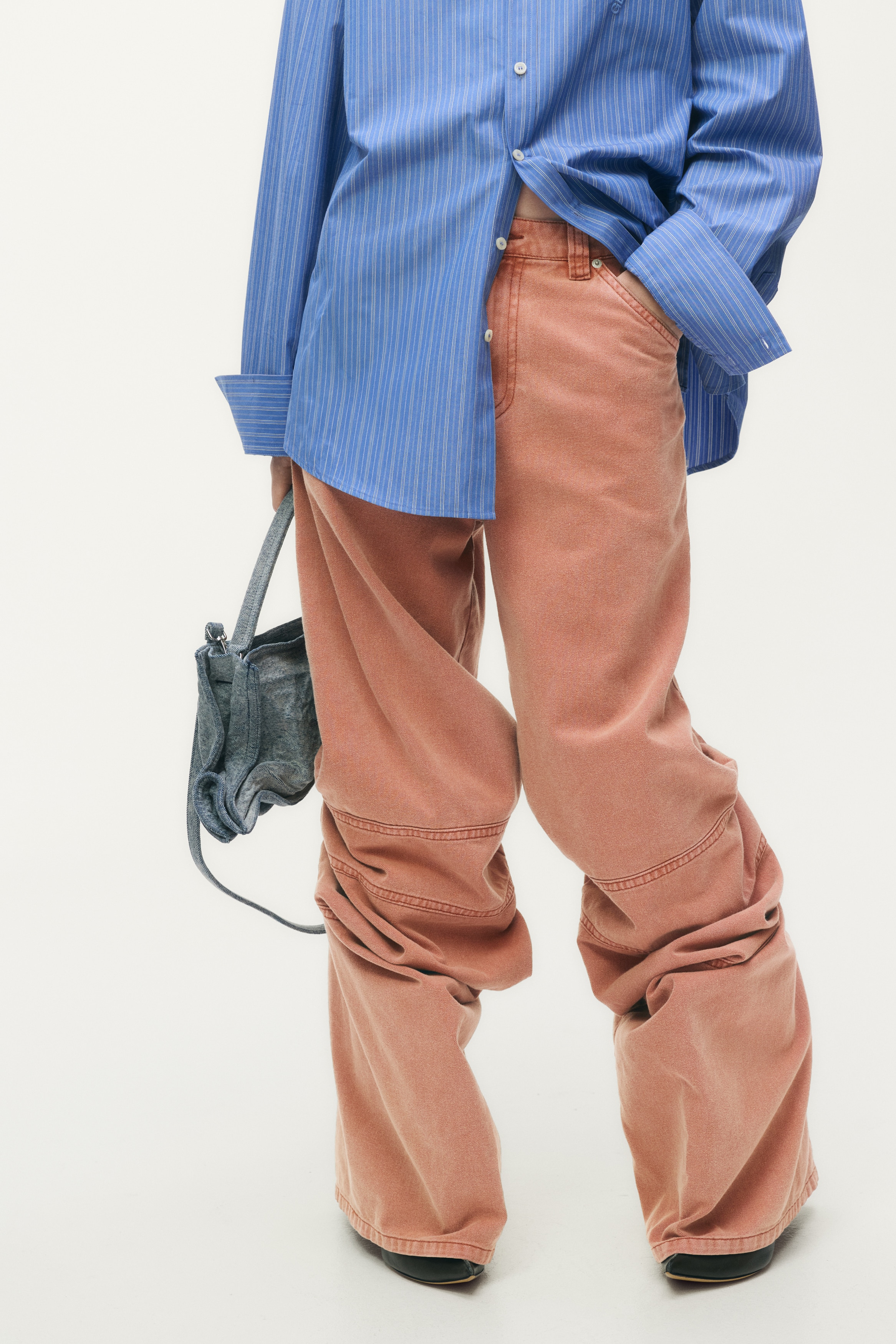 スラウチーツイルパンツ - ピーチピンク - レディース | H&M JP