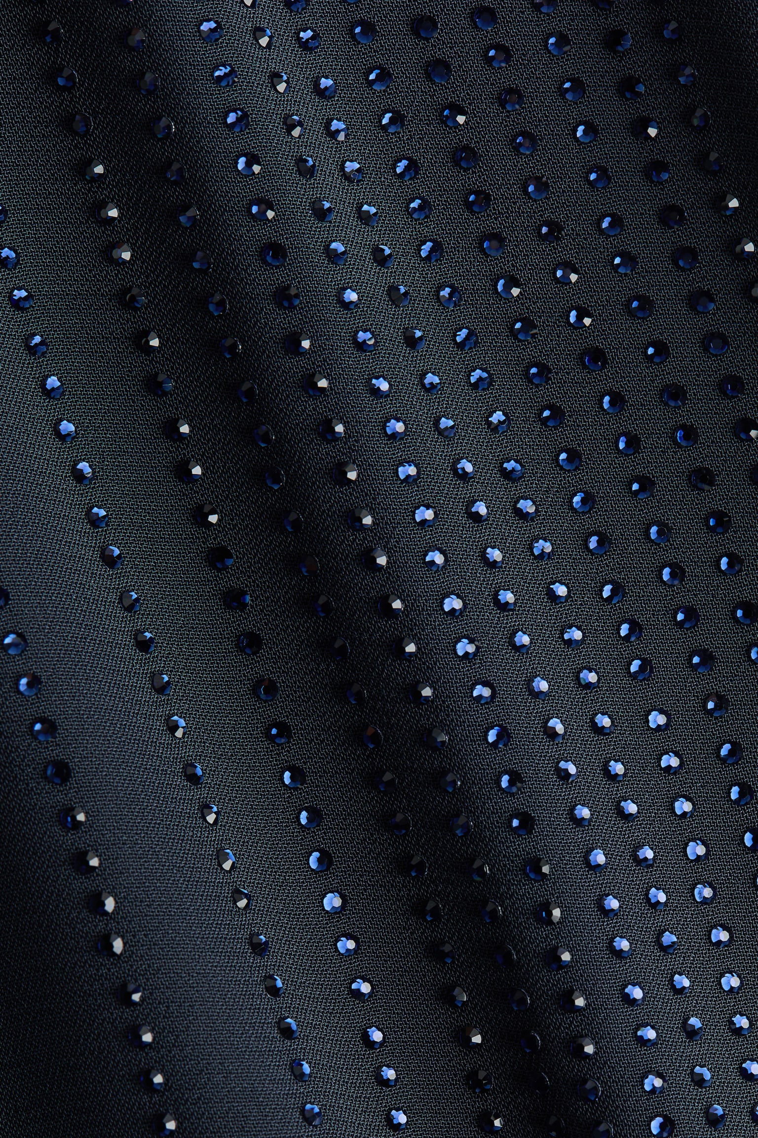 Zdobené šaty s vodopádovým výstřihem - Námořnická modř - 3