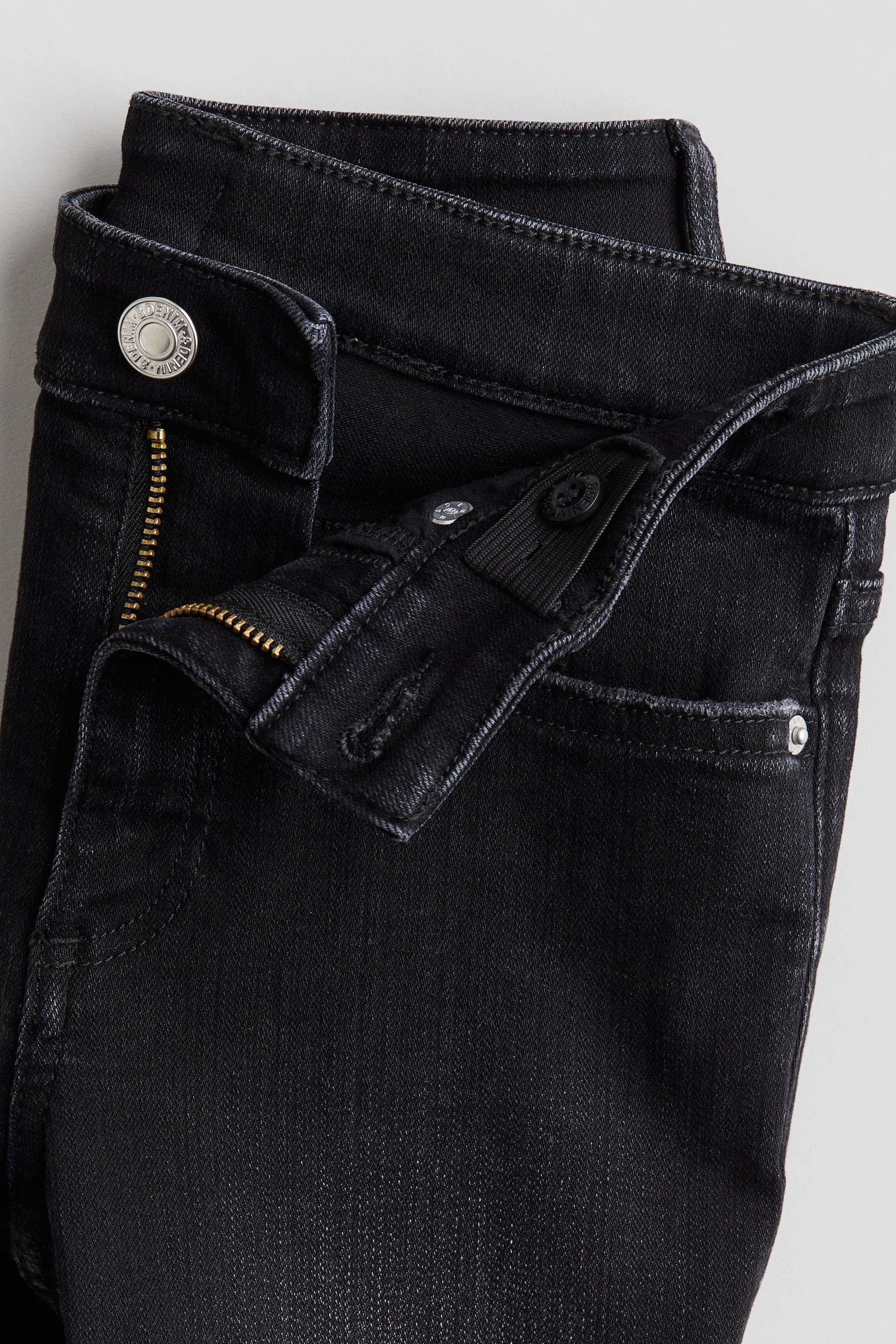 Skinny Fit Jeans - Black/Light denim blue - 3