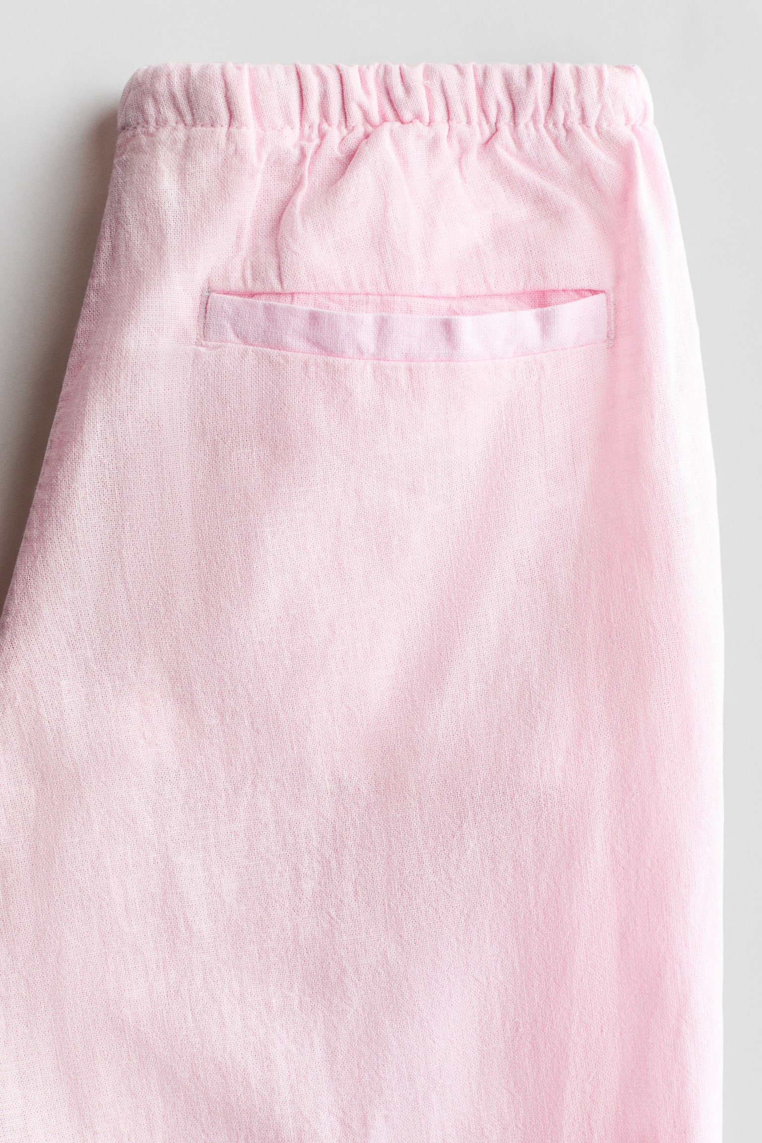 Детские брюки H&M Linen-Blend, цвет: Светлый розовый — фото 2