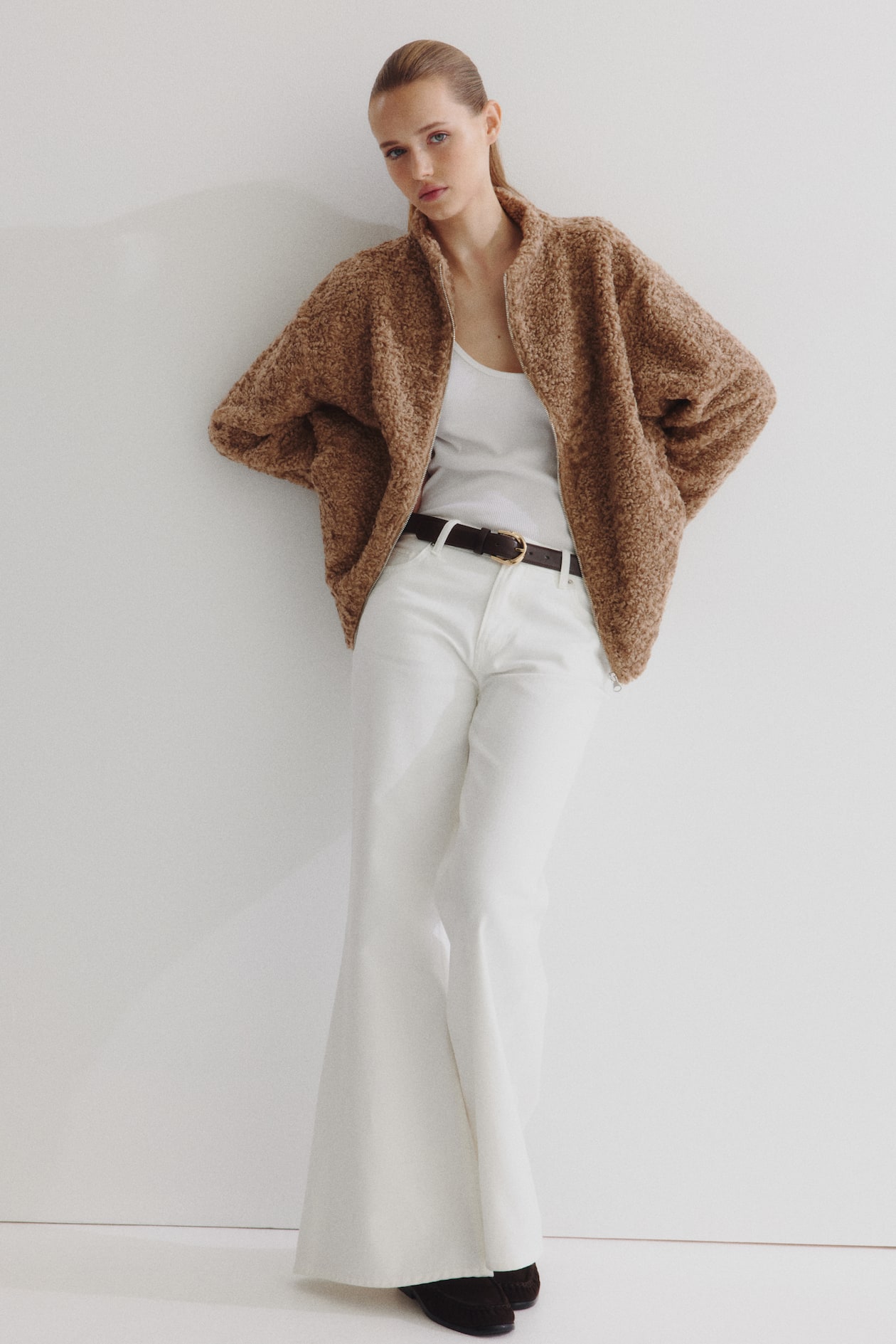 Oversized Teddy Fleece Jacket - image 5