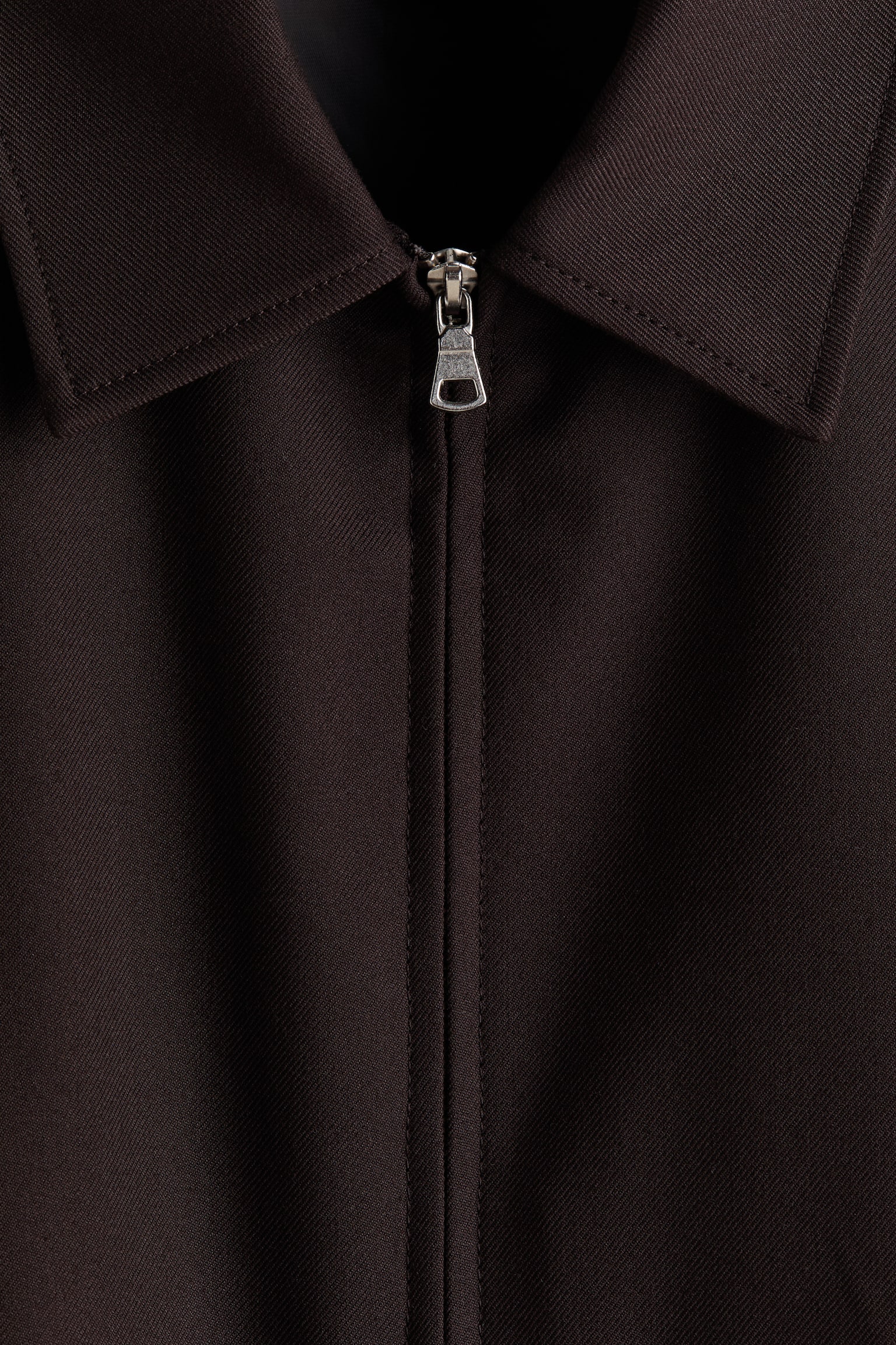 Мужская куртка H&M Jacket with Collar, цвет: Тёмный коричневый — фото 7