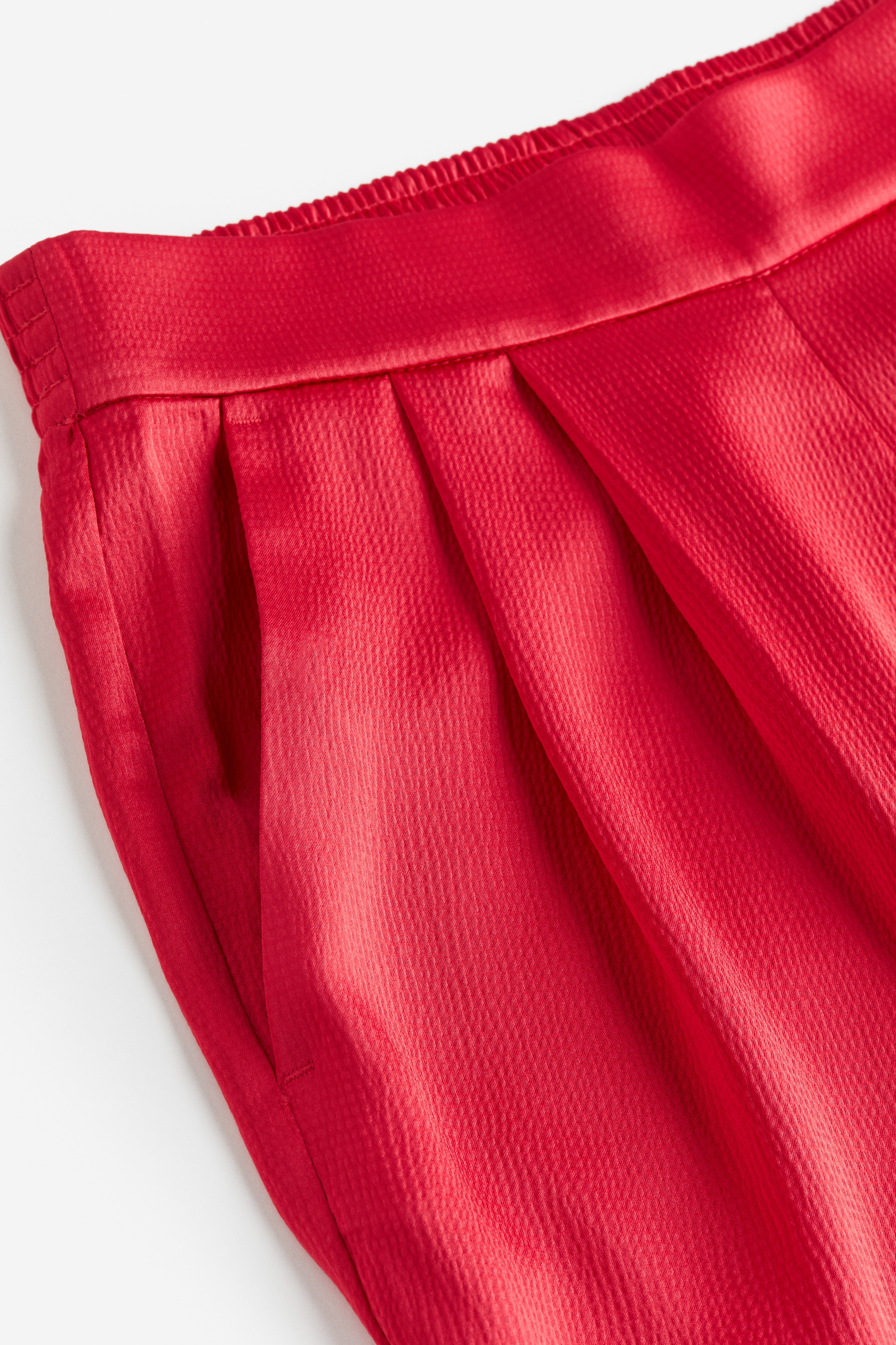 Wide satin trousers
