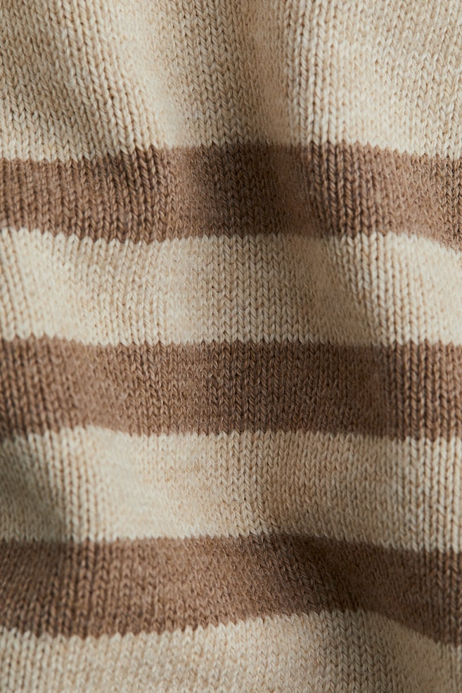 Jacquard Knit Cotton Sweater - Beige/Brown stripe/Grey marle/Dogs/Light beige/Dinosaur/White/Cars/Dusty blue/Dinosaur - 2
