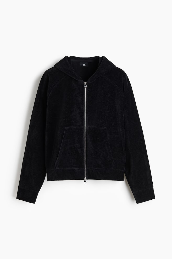 Relaxed-Fit Hooded Jacket - Black - 1