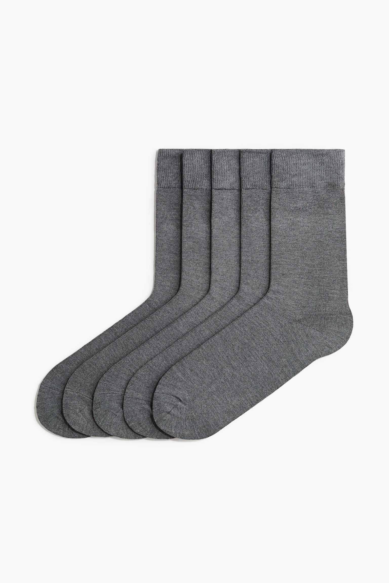 Bamboo-blend socks - Dark grey - 1