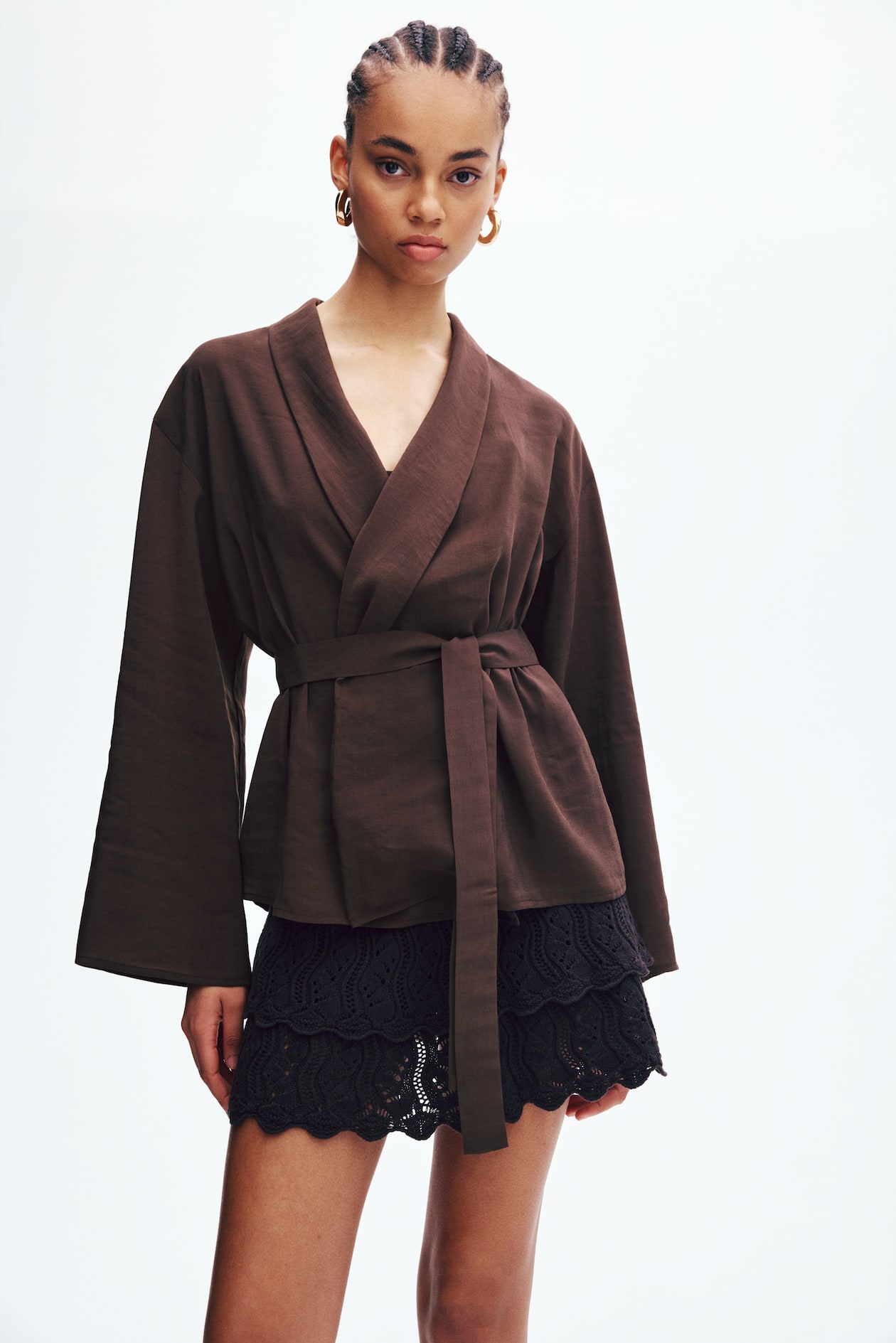 Oversized Tie-Belt Jacket - image 4