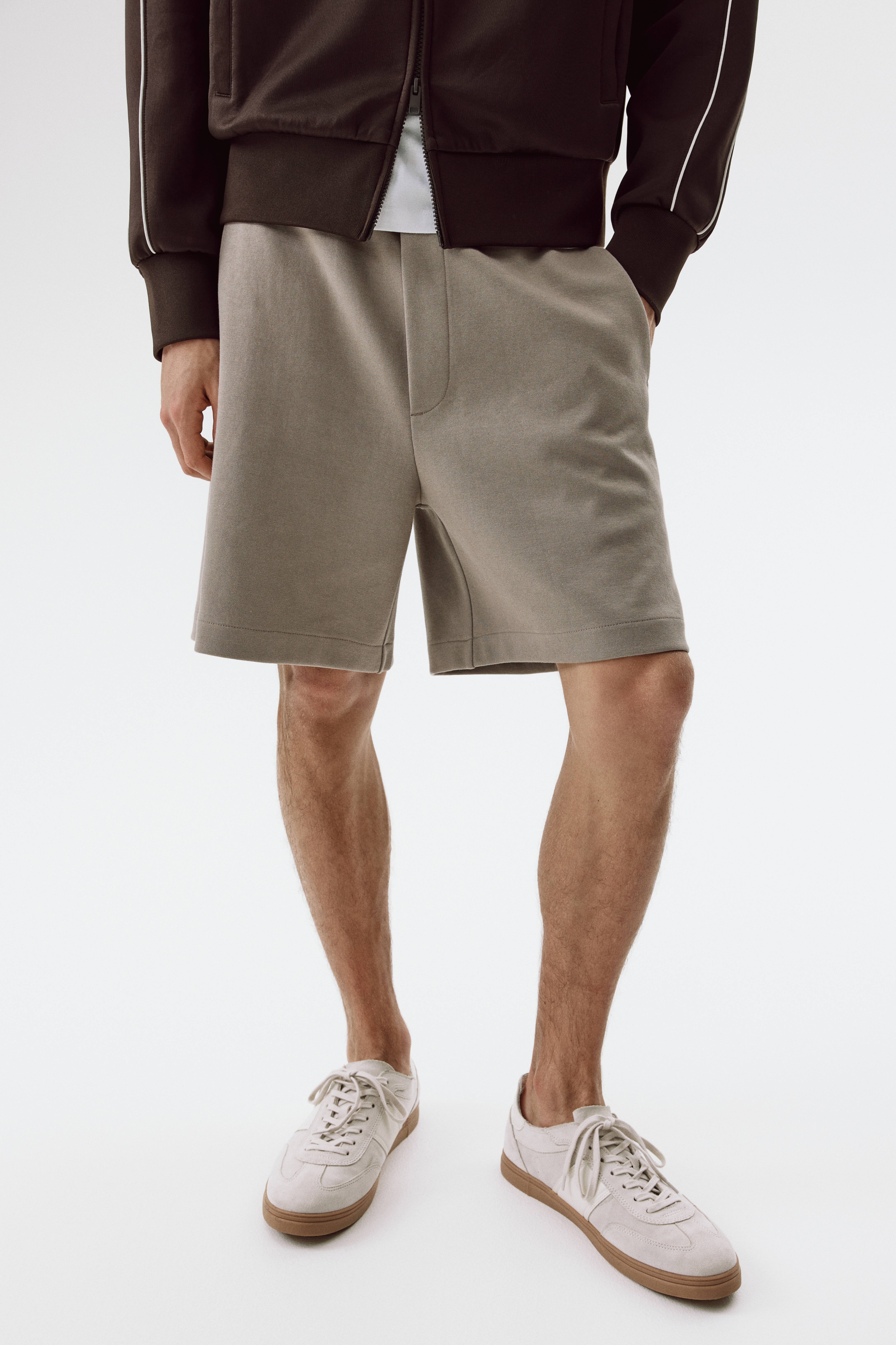Regular-Fit Interlock Shorts