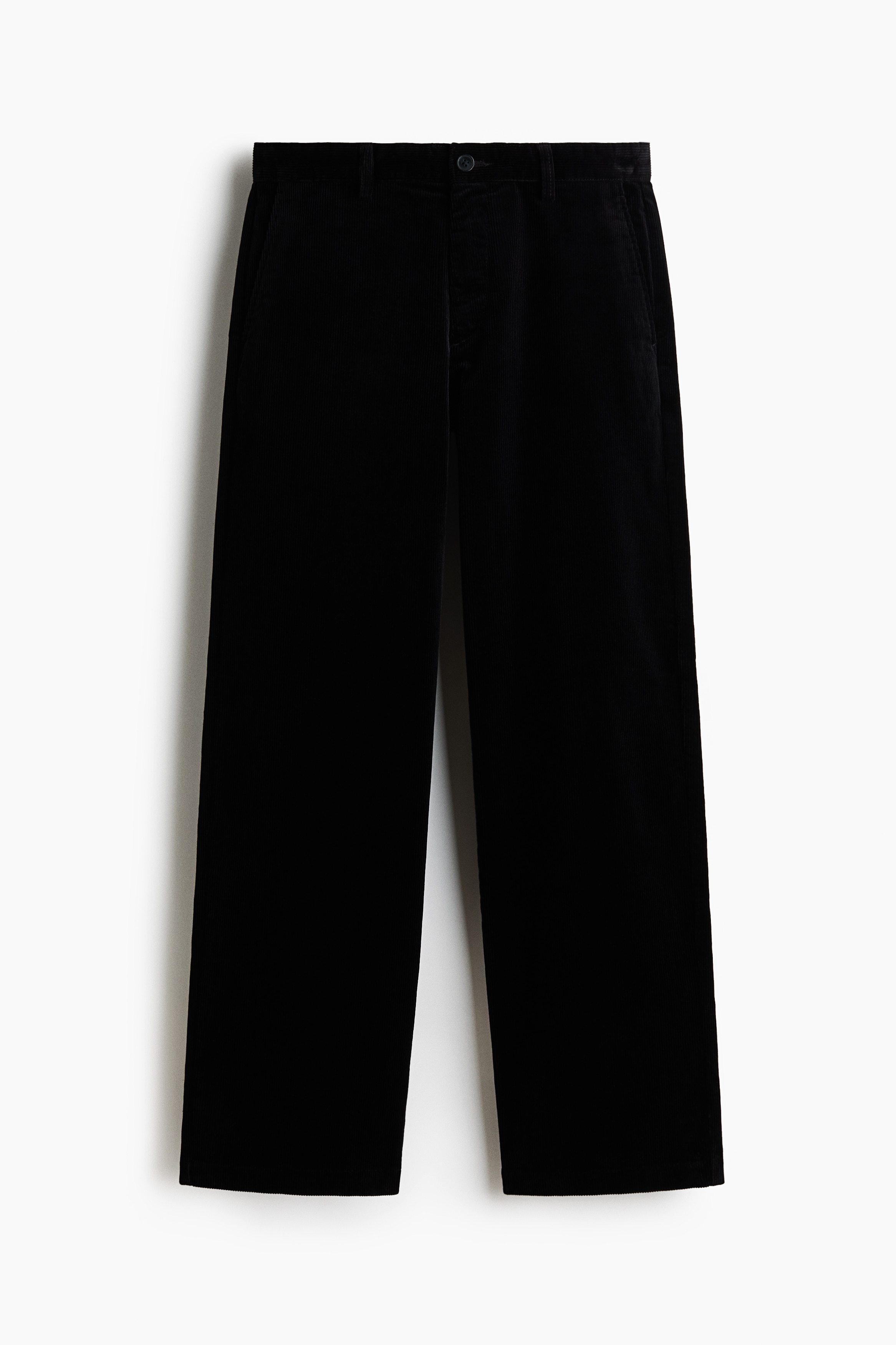 Manšestrové kalhoty Relaxed Fit - Černá/Světle béžová/Tmavě hnědá