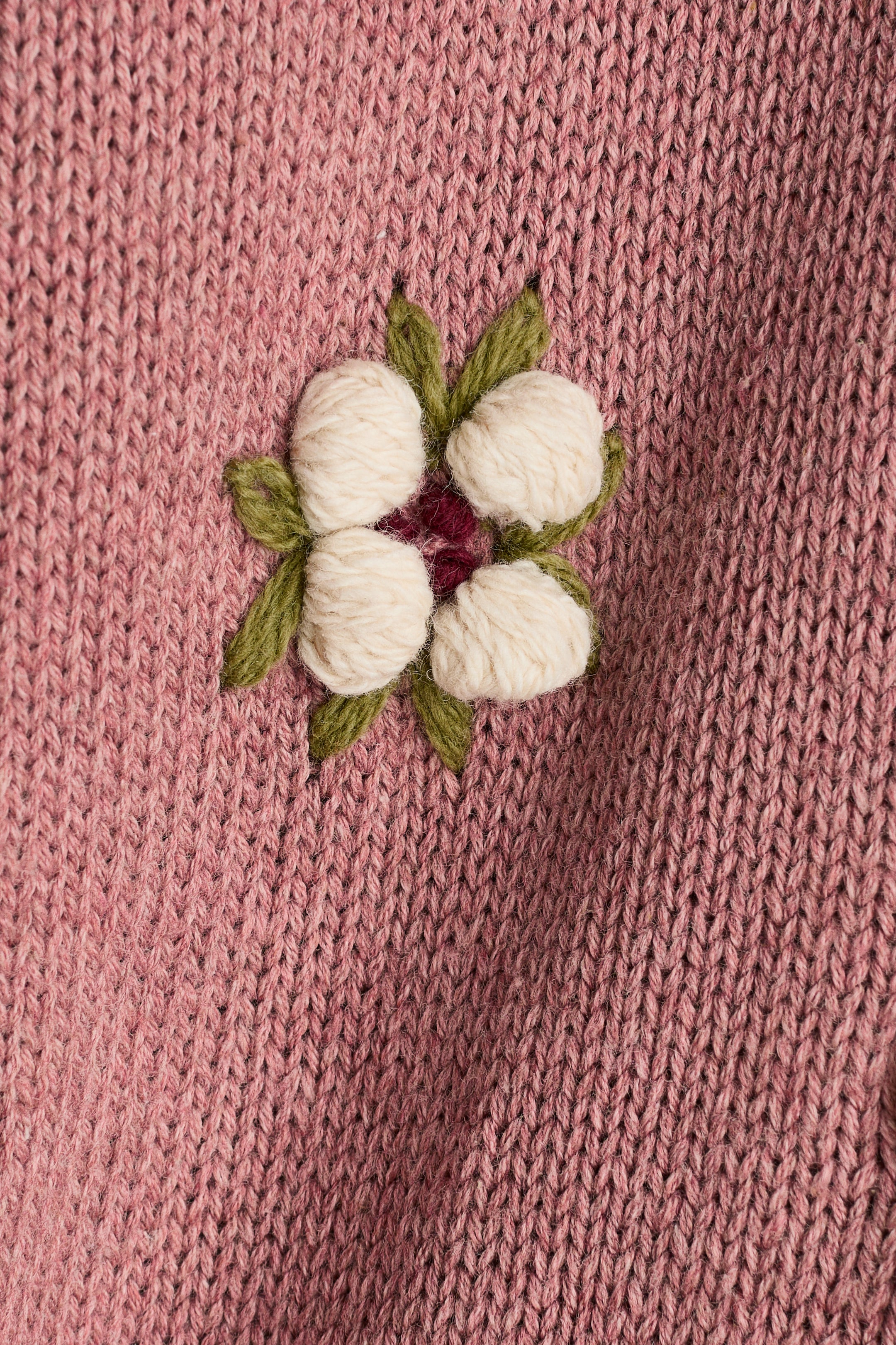 Детские кардиганы H&M Embroidered-Detail Cotton Cardigan — фото 5