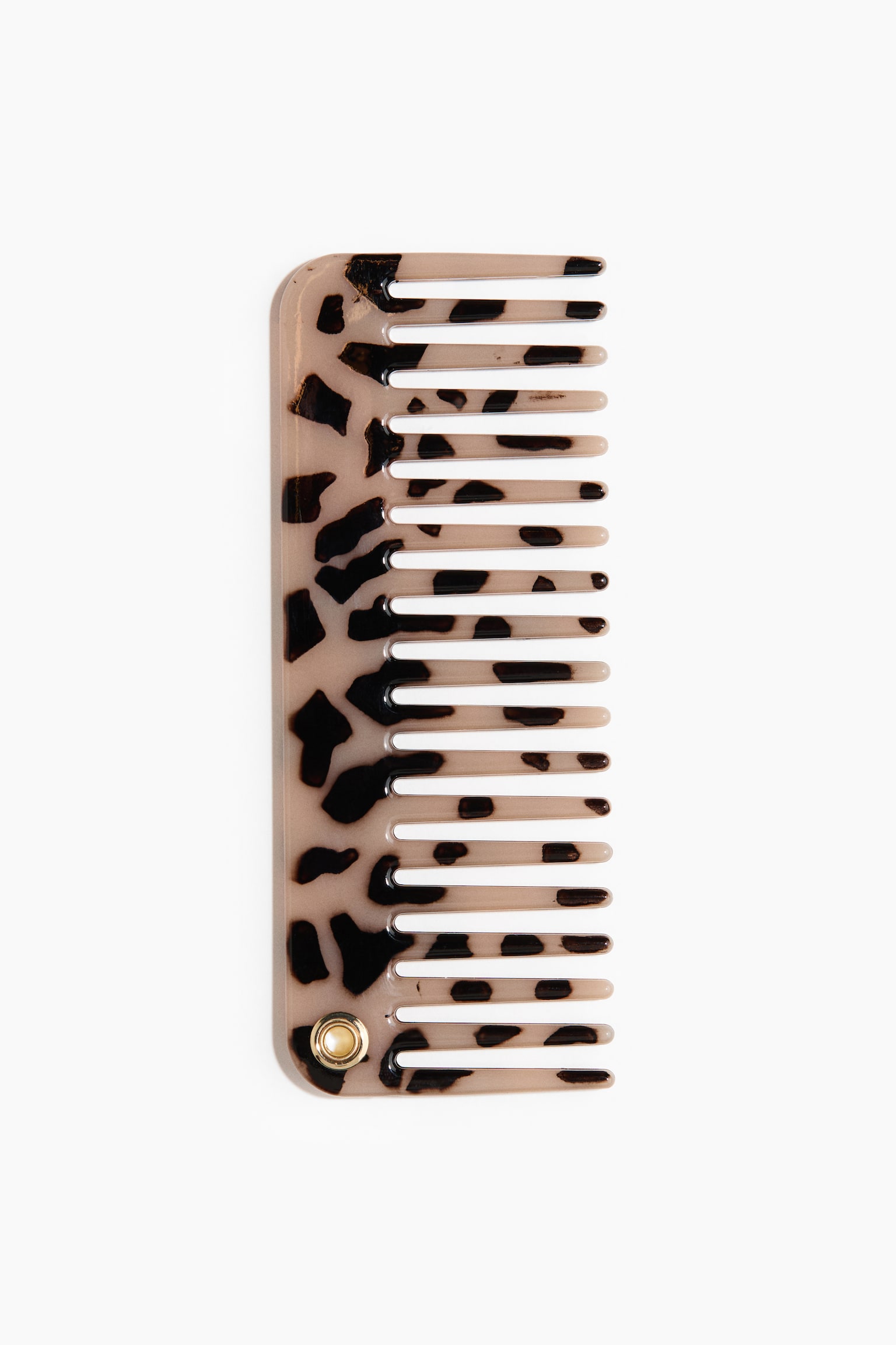 Hair comb - Beige/Tortoiseshell pattern/Light pink - 1