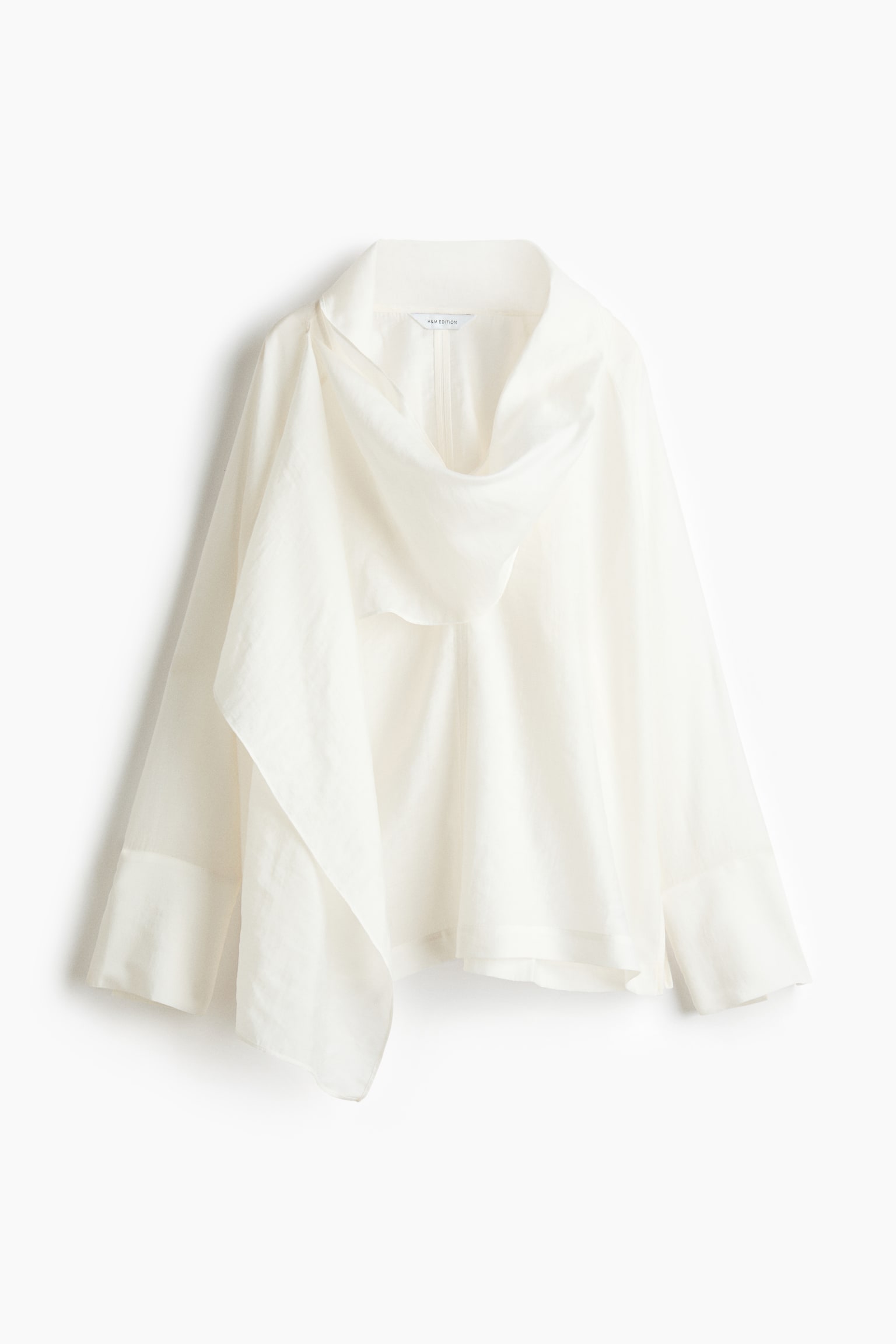 領巾領女衫 - 白色