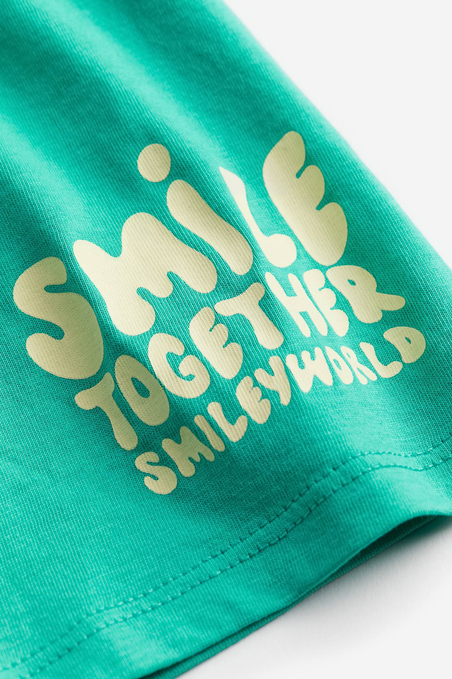 Oversized Print Tee - Bright green/SmileyWorld® - 2