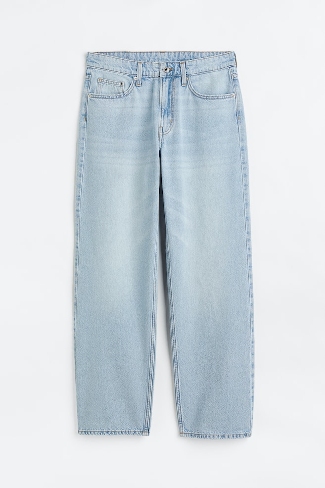 90s Baggy Low Jeans - Lys denimblå/Mørkebrun/Hvid/Sart denimblå/dc/dc/dc - 2
