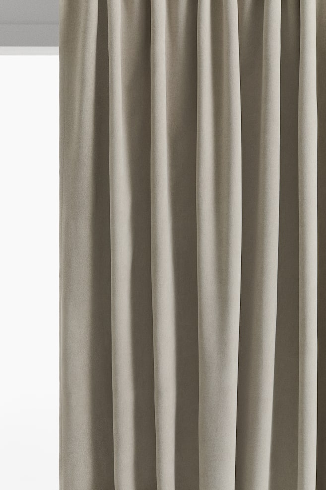 2-Pack Extra-Long Blackout Curtains - Light taupe/Light taupe - 1