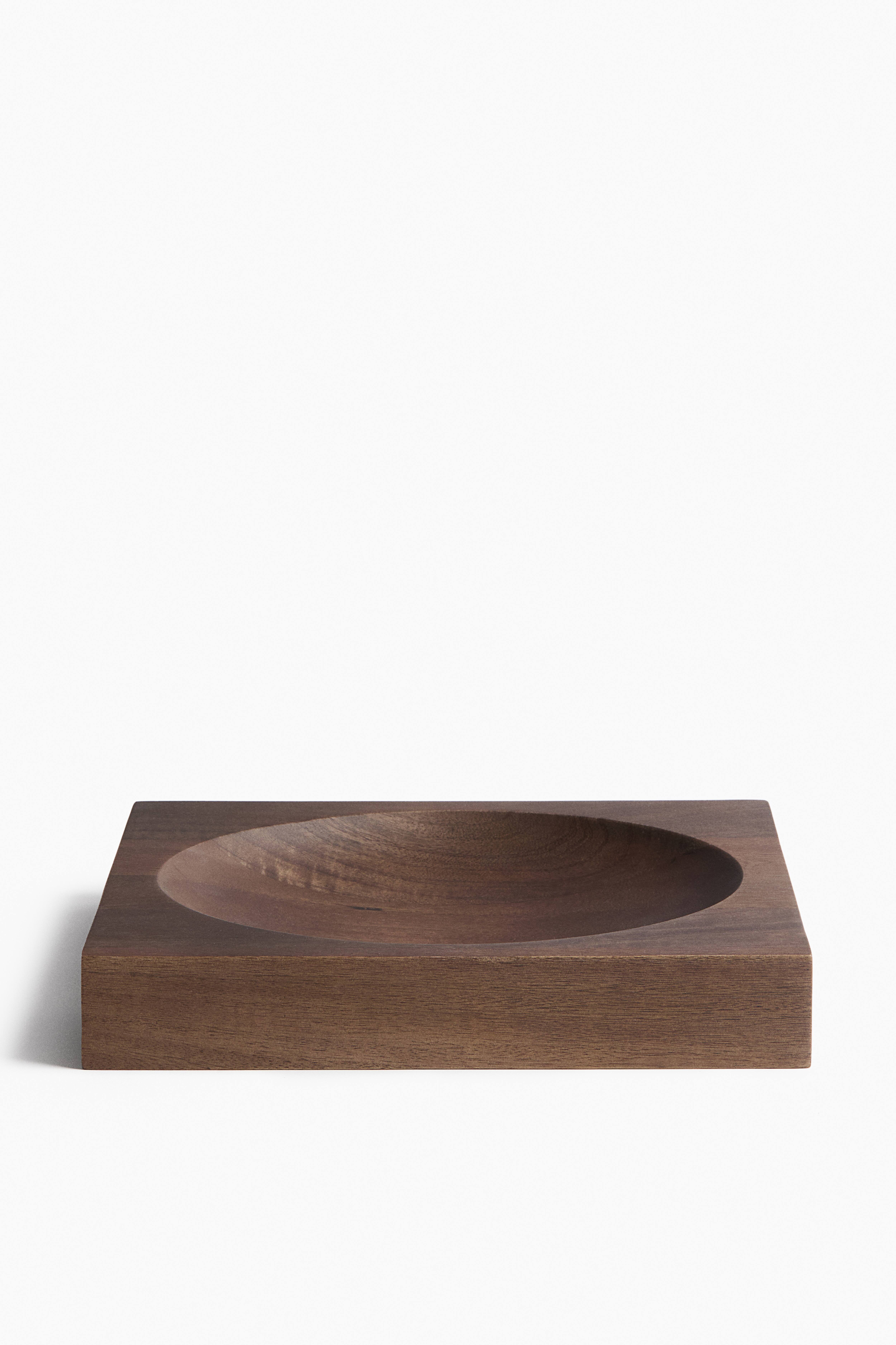 Assiette de service en bois