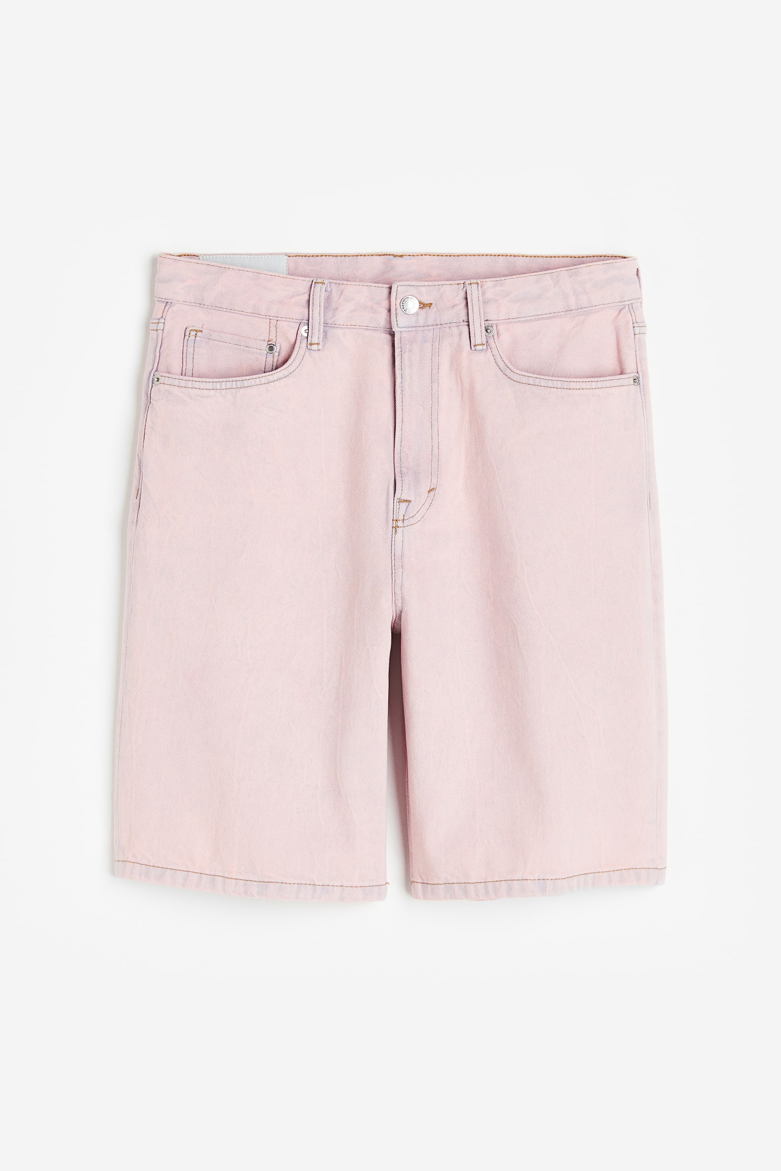 Relaxed Denim shorts - Pale pink