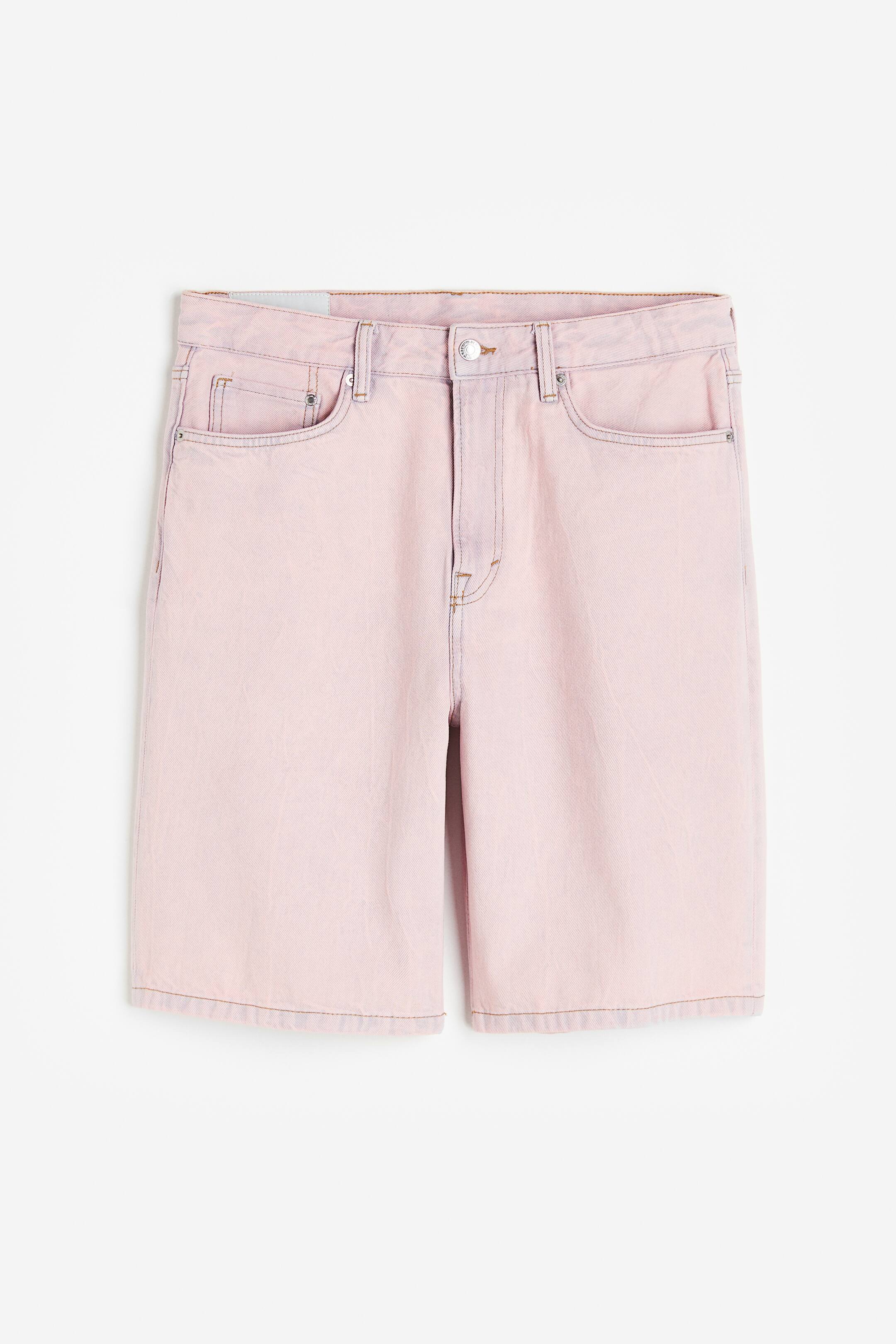 View larger image: Relaxed Denim shorts - Pale pink - Men | H&M IN 1