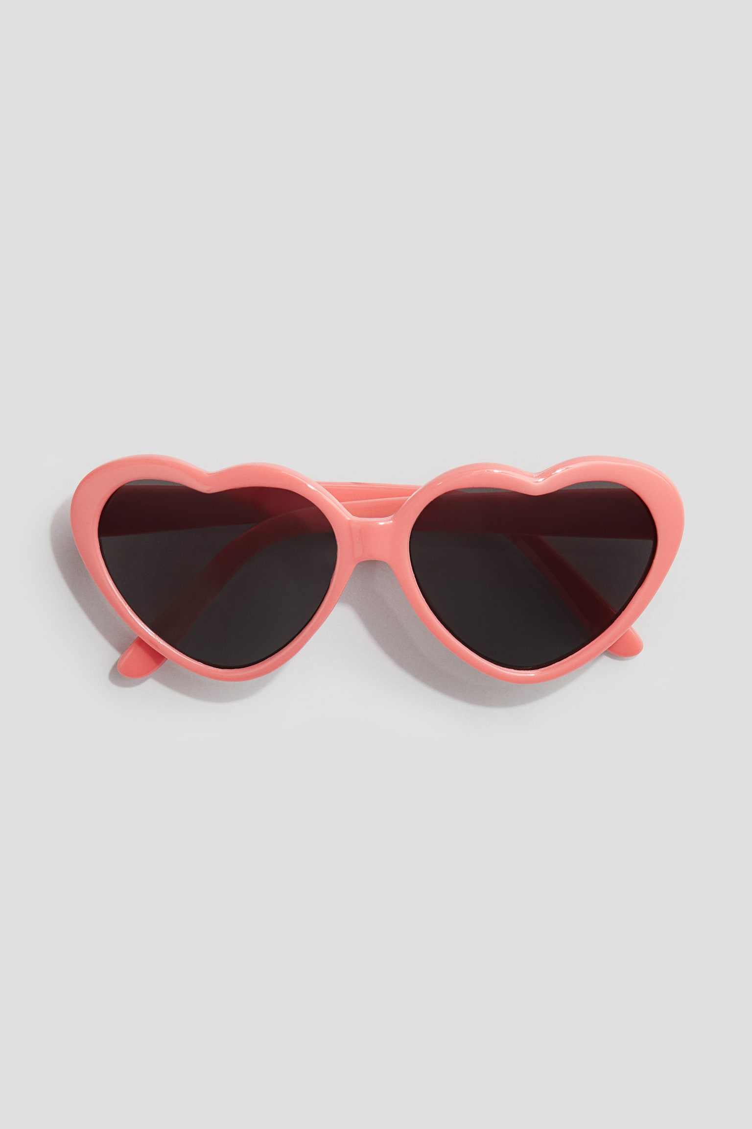 Heart-shaped Sunglasses - Coral pink - 1