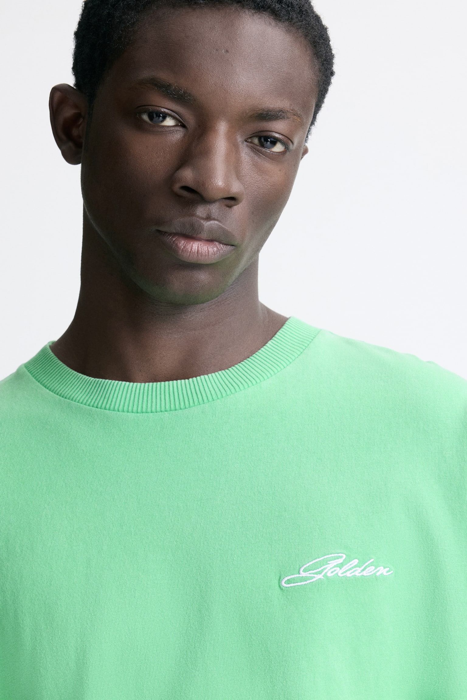Loose Fit T-shirt - Bright green/Golden/Light grey marl/Fortes Fortuna - 5
