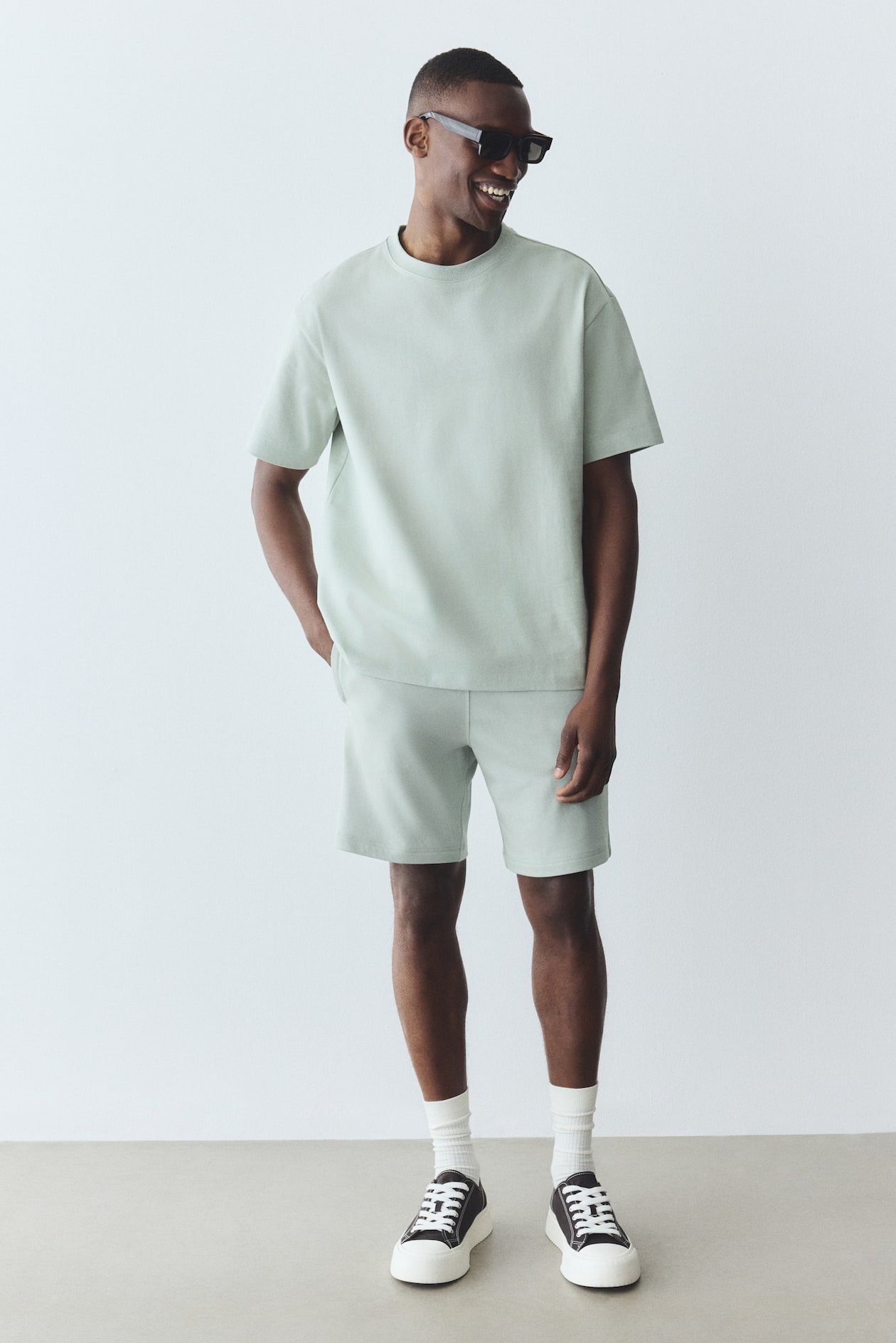 COOLMAX® Shorts Mint green Men H&M IN