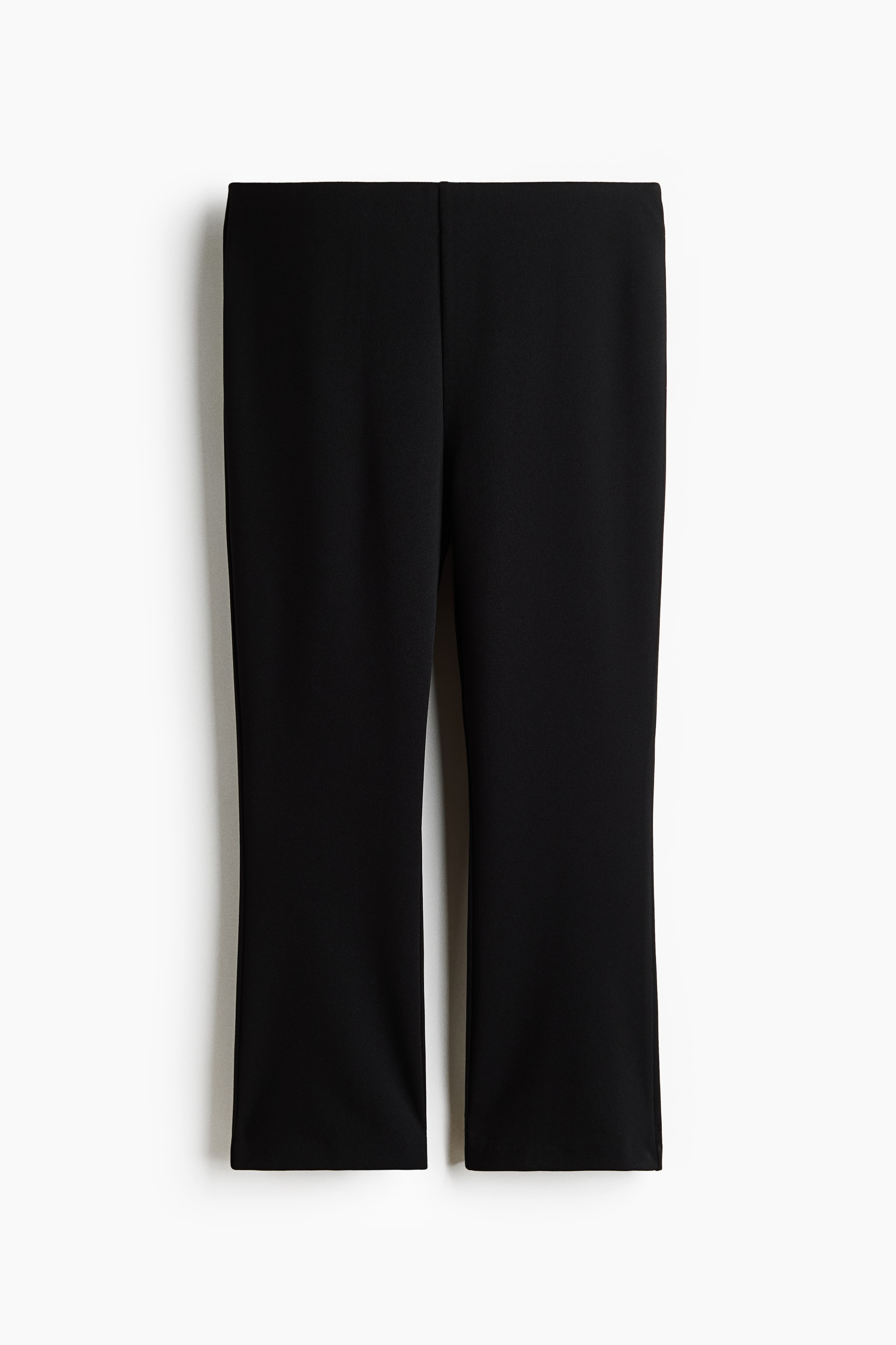 Pantalón capri en punto roma - Negro