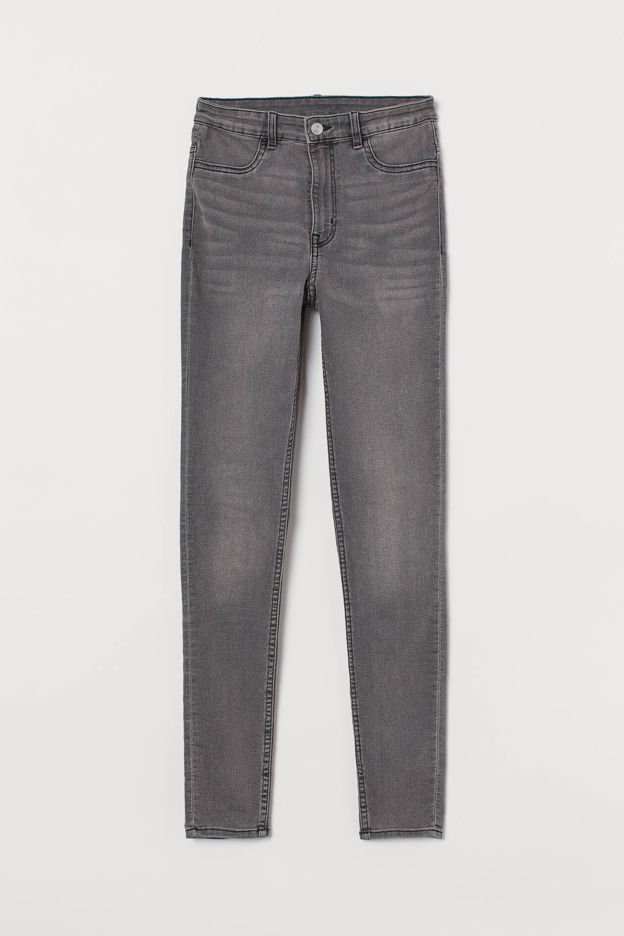 Super Skinny High Jeans - High waist - Long - Gray - Ladies | H&M US