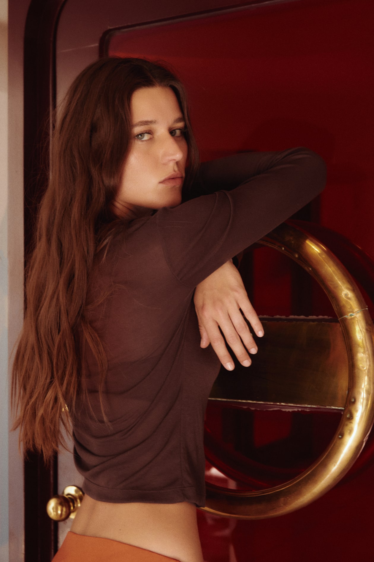 Fine-Knit Button-Front Top - image 4