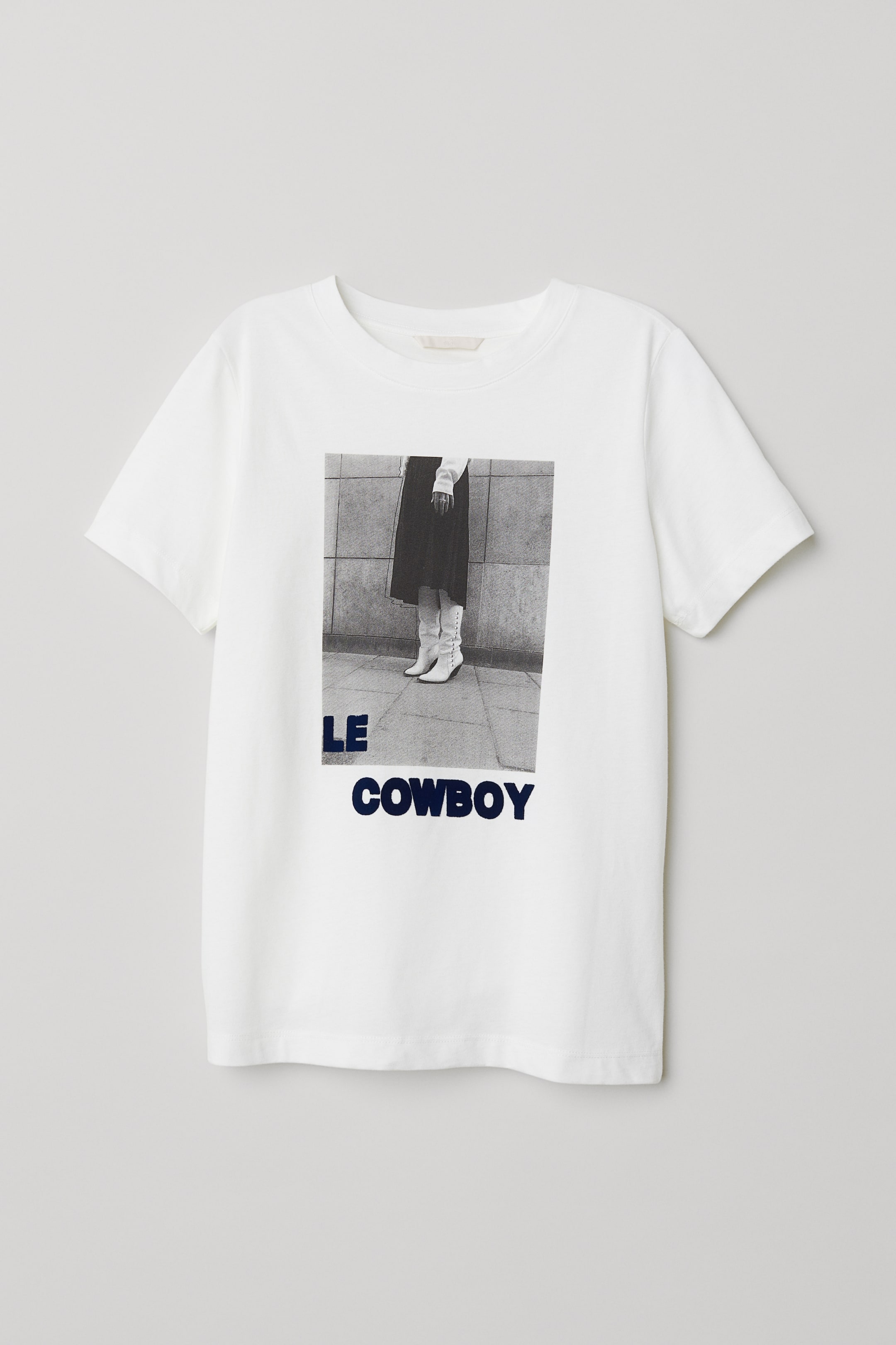 Büyük resmi görüntüle: Baskılı Tişört - Beyaz/Le Cowboy - KADIN | H&M TR 1