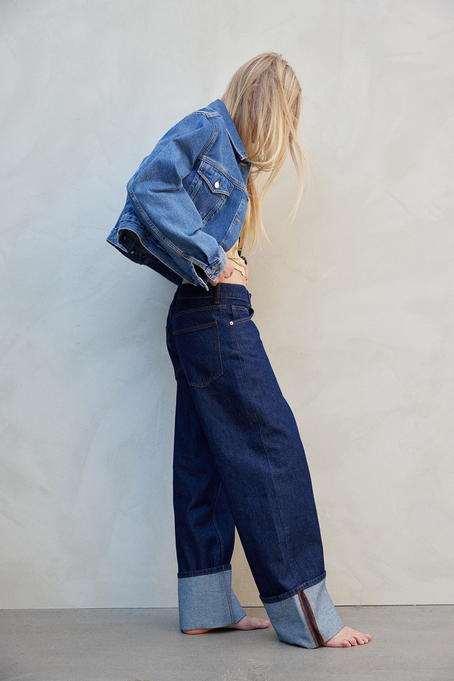 Baggy Wide Low Jeans - Dark denim blue/Dark denim blue/Light denim blue - 6