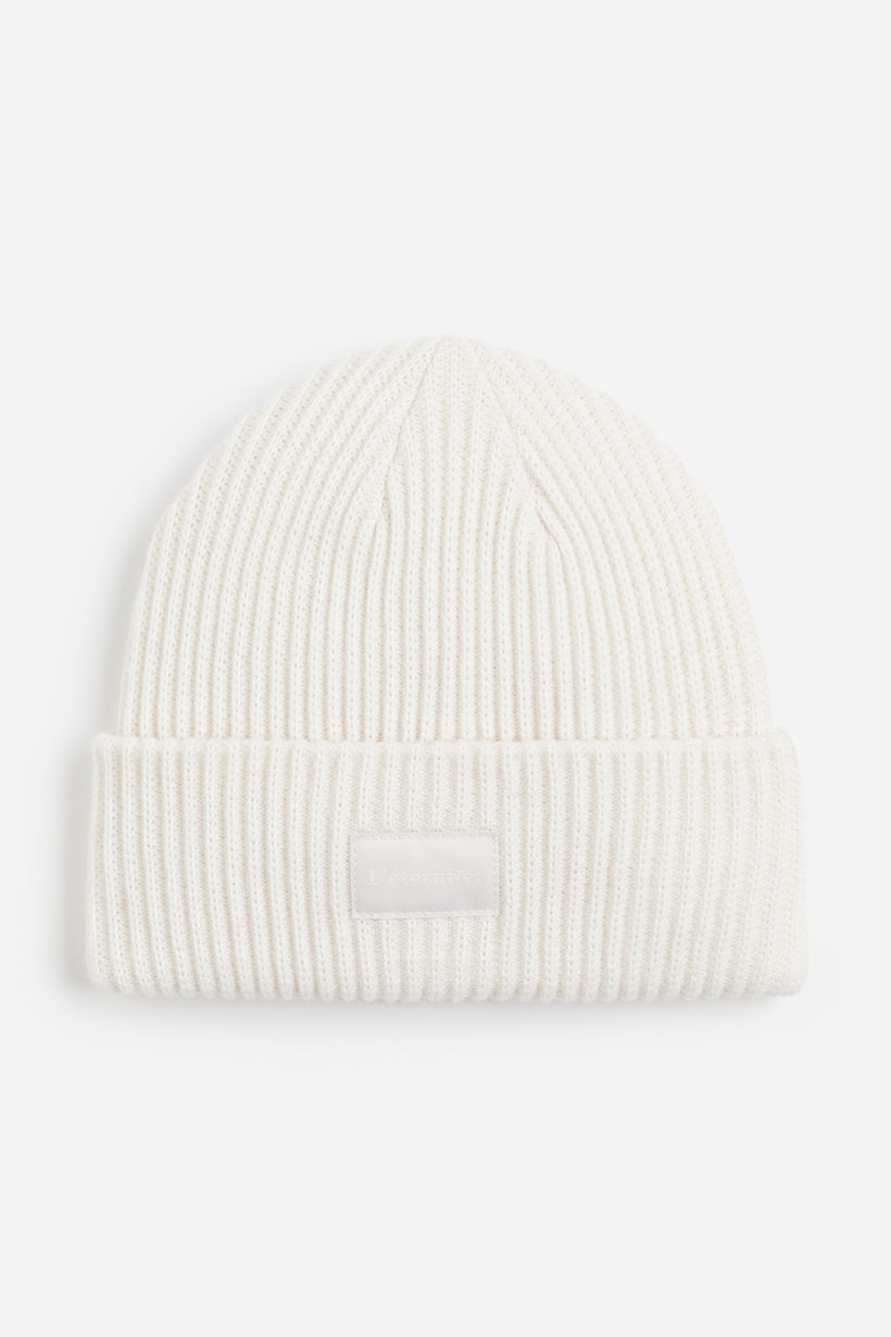 Knitted hat - White - Ladies | H&M GB