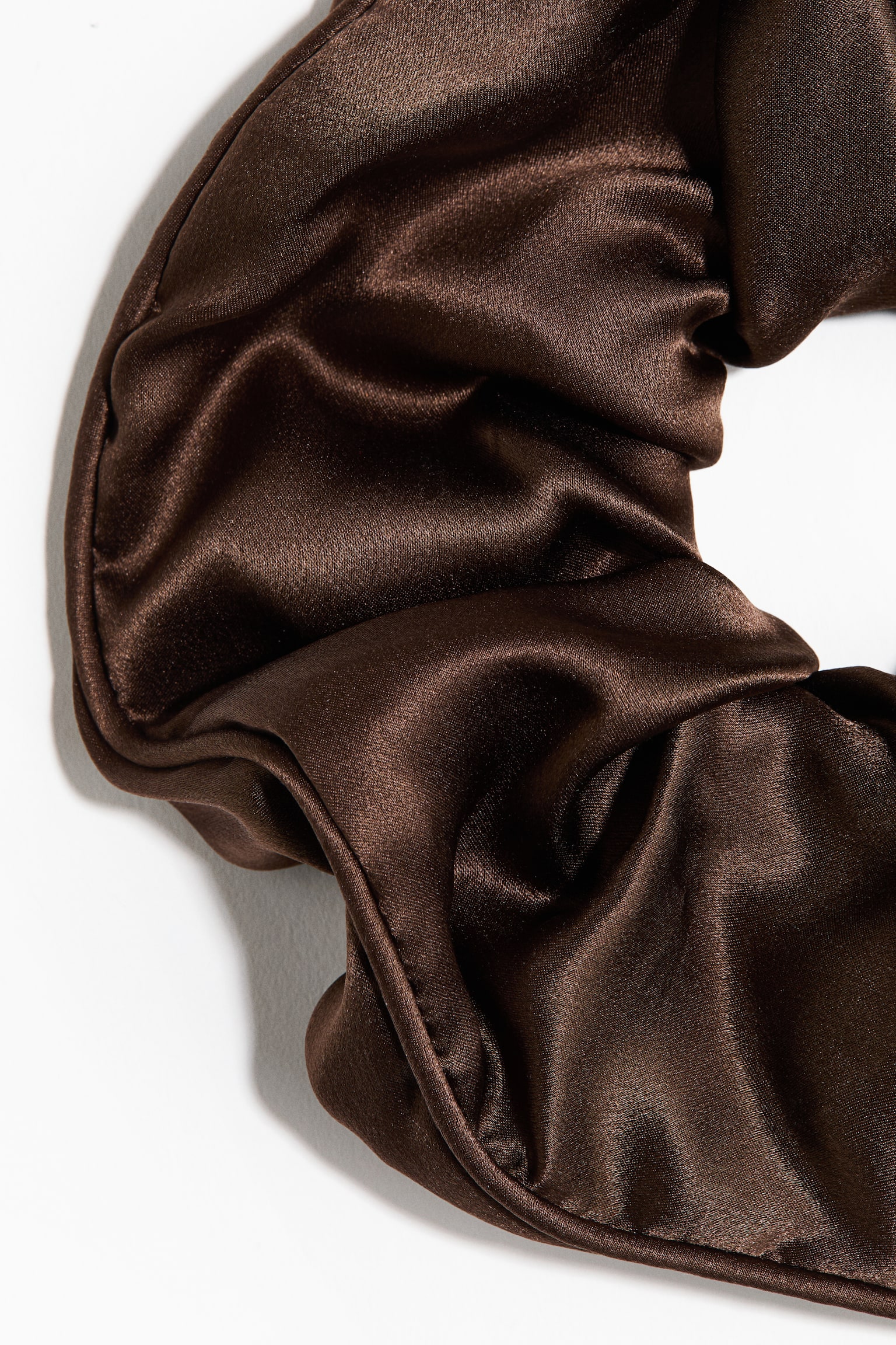 Silk scrunchie - Dark brown/Cream/Black striped/Cream/Zebra print - 2