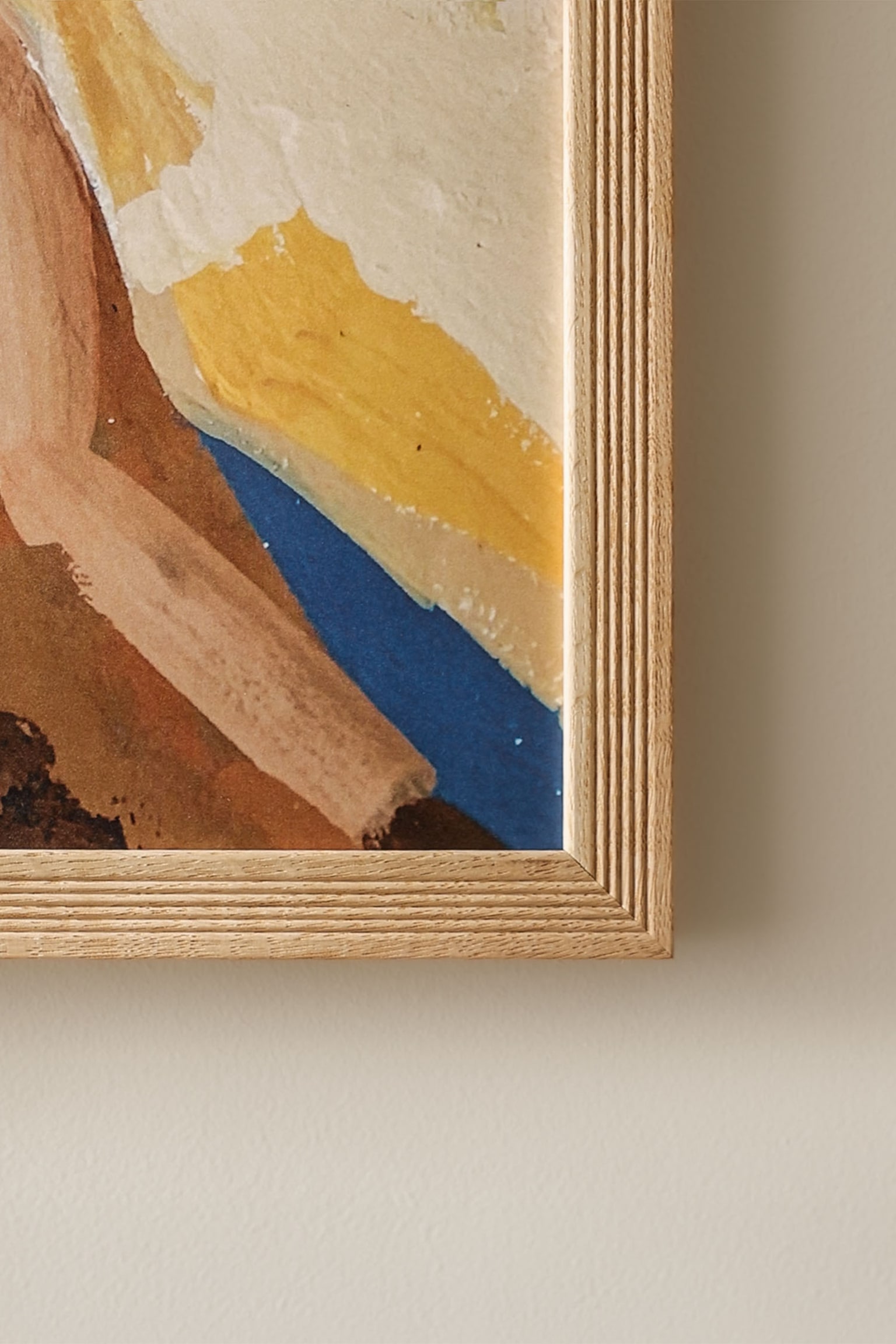 Ribbed Picture Frame - Ek/Svart/Vit/Mörk Ek - 3