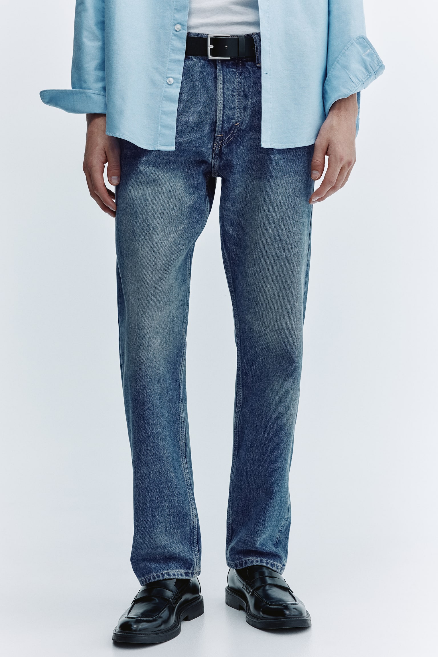 Original Straight Jeans - Mittelblau/Ausgewaschenes Schwarz/Dunkles gewaschenes Denimblau - 3